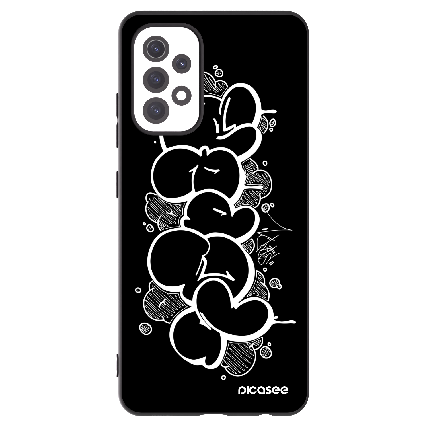 Picasee silikónový čierny obal pre Samsung Galaxy A32 5G A326B - Throw UP