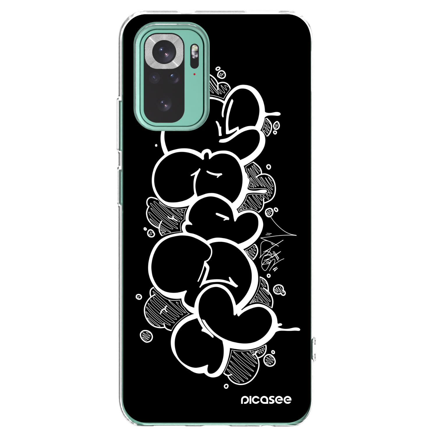 Picasee silikónový prehľadný obal pre Xiaomi Redmi Note 10 Pro - Throw UP