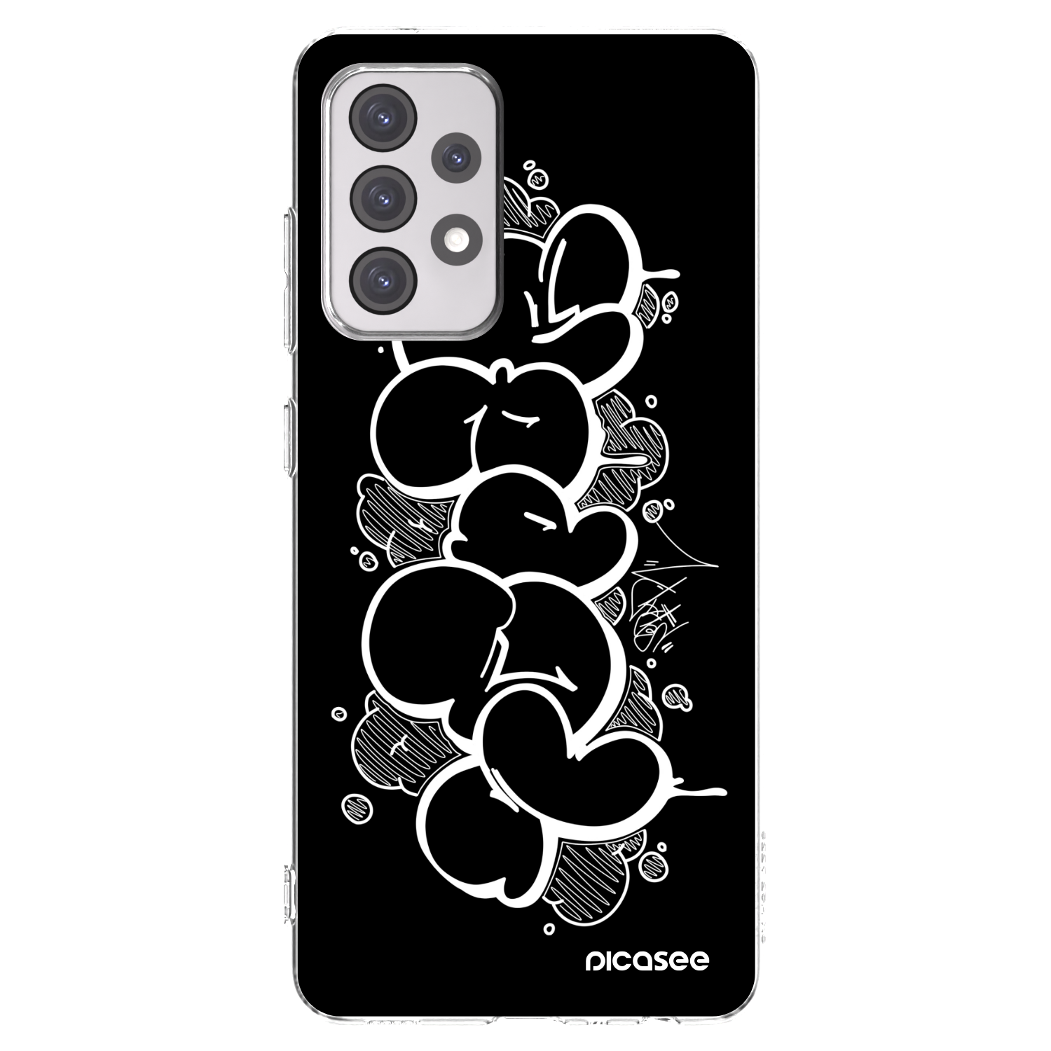Picasee silikónový prehľadný obal pre Samsung Galaxy A52s 5G A528B - Throw UP