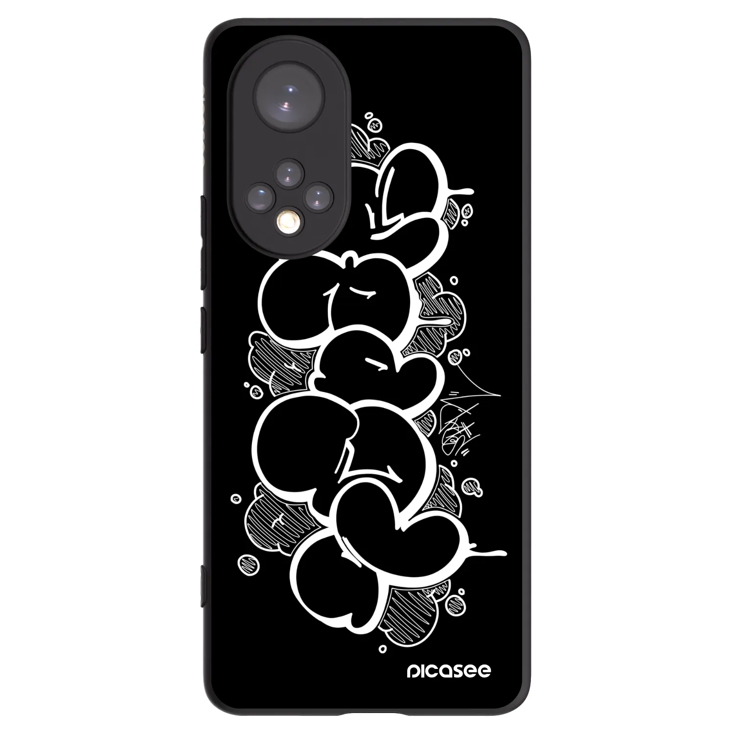Picasee silikónový čierny obal pre Huawei Nova 9 - Throw UP