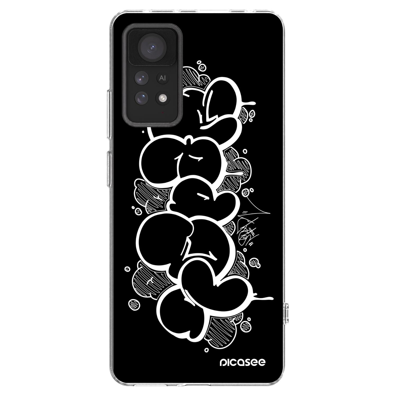 Picasee silikónový prehľadný obal pre Xiaomi Redmi Note 11 Pro 5G - Throw UP