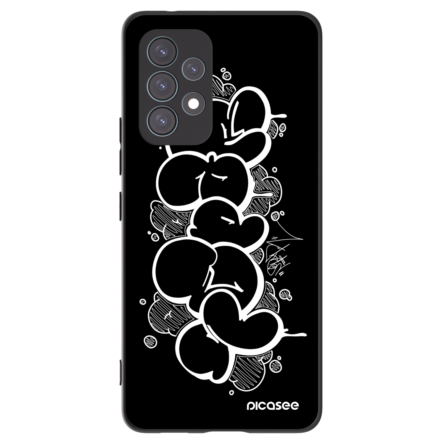 Picasee silikónový čierny obal pre Samsung Galaxy A53 5G A536 - Throw UP