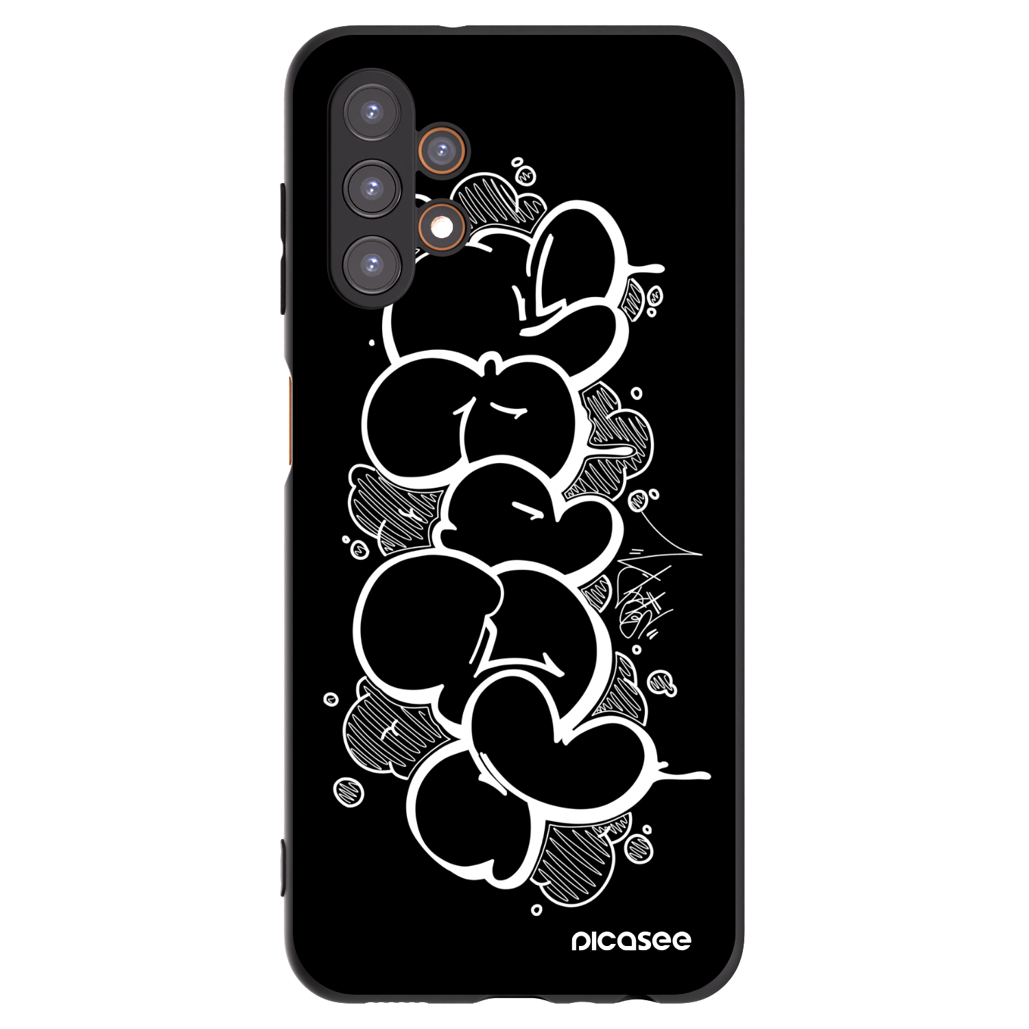 Picasee silikónový čierny obal pre Samsung Galaxy A13 4G A135 - Throw UP