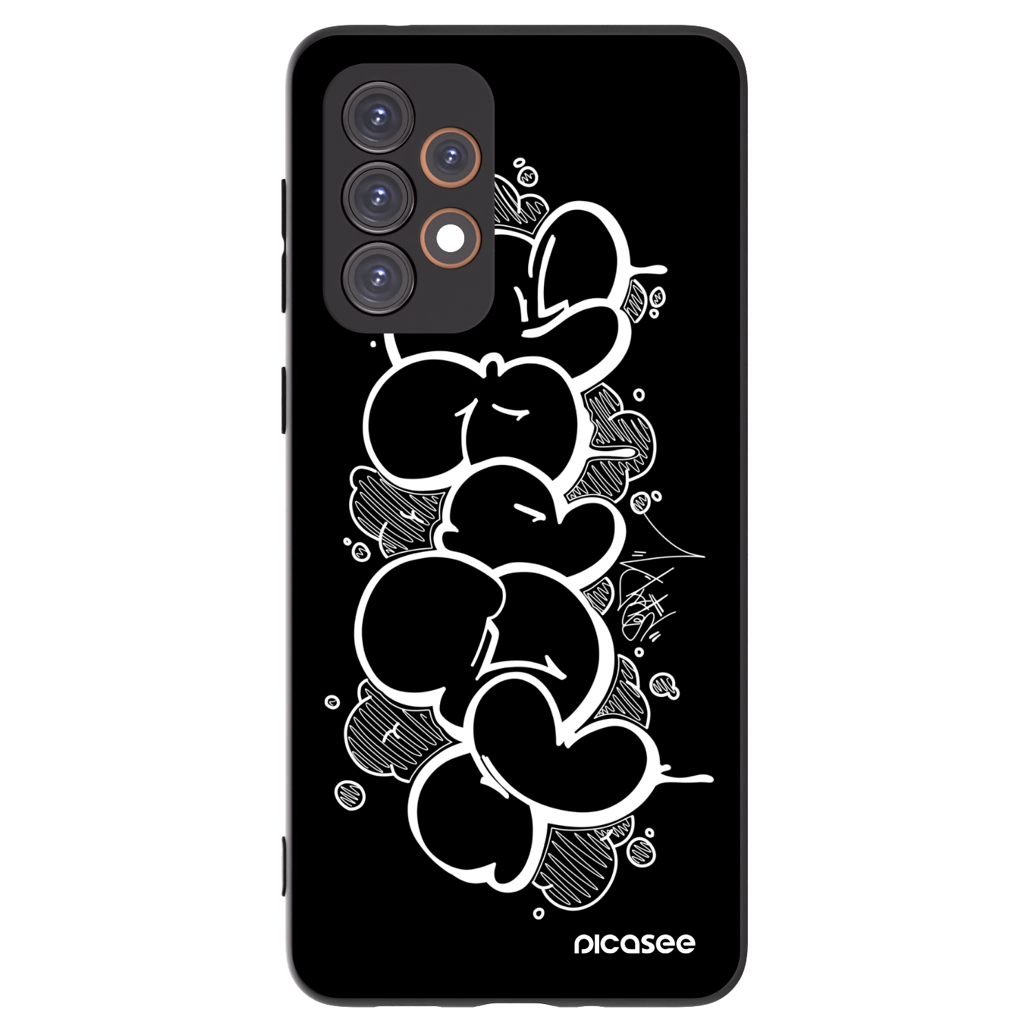 Picasee silikónový čierny obal pre Samsung Galaxy A33 5G A336 - Throw UP