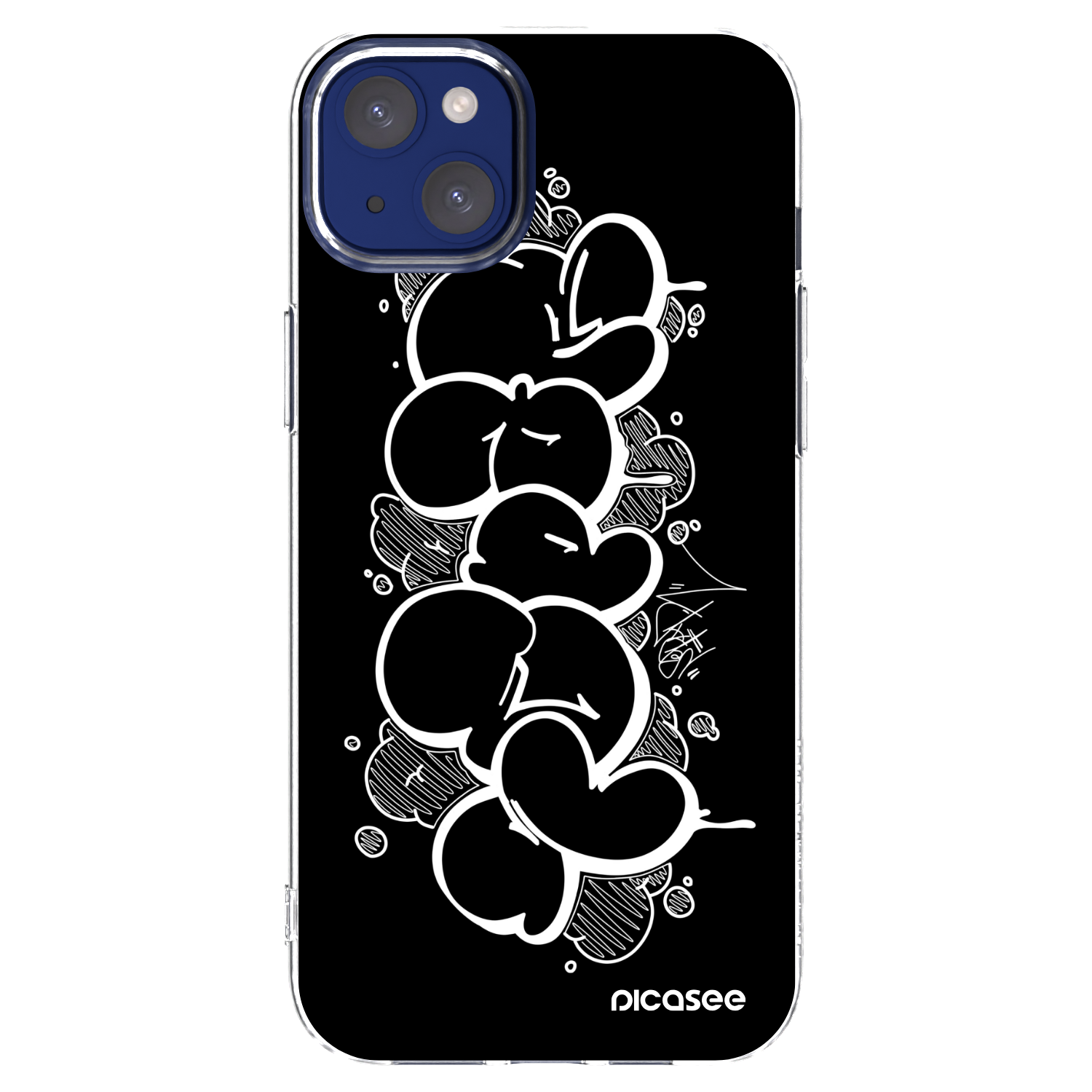 Picasee silikónový prehľadný obal pre Apple iPhone 14 Plus - Throw UP
