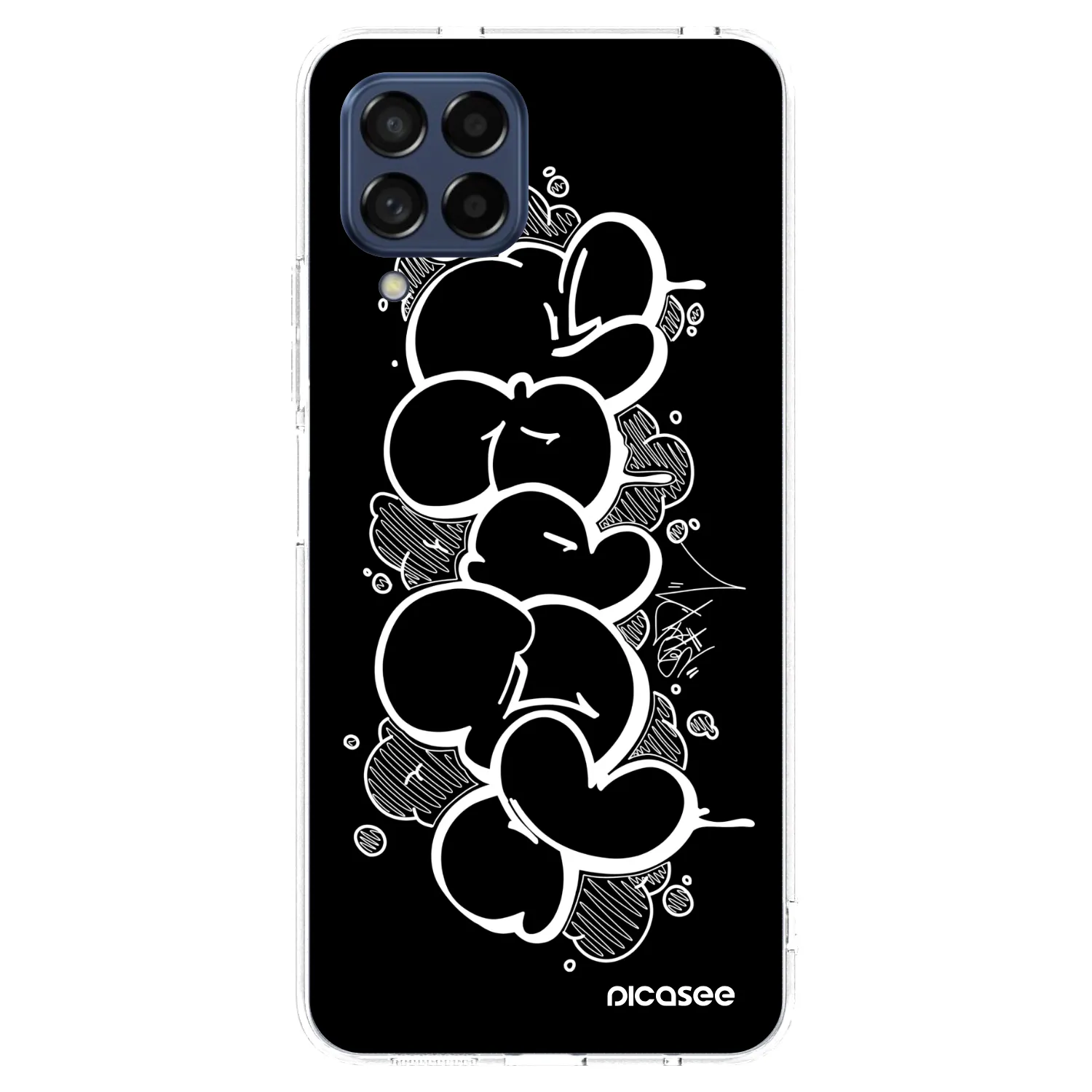 Picasee silikónový prehľadný obal pre Samsung Galaxy M53 5G - Throw UP