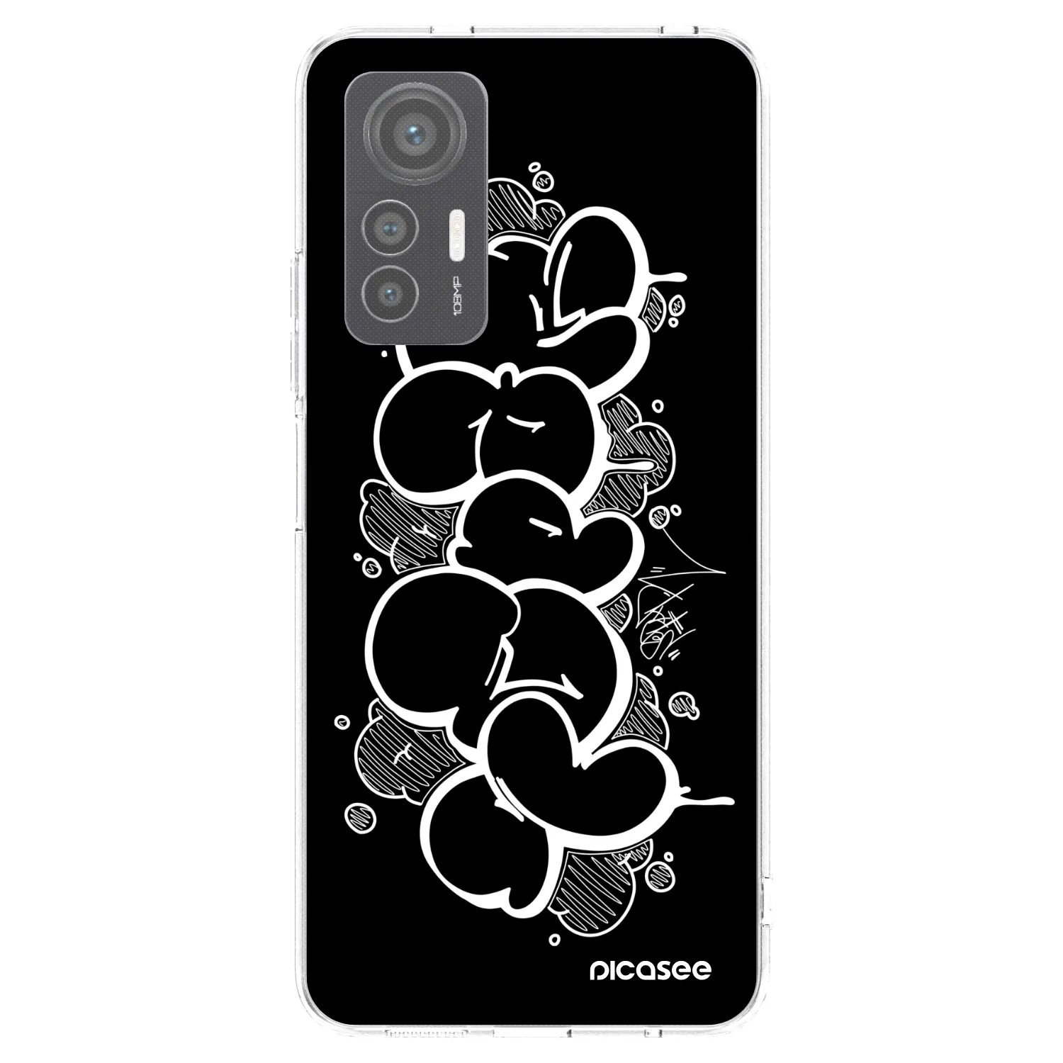 Picasee silikónový prehľadný obal pre Xiaomi 12 Lite - Throw UP