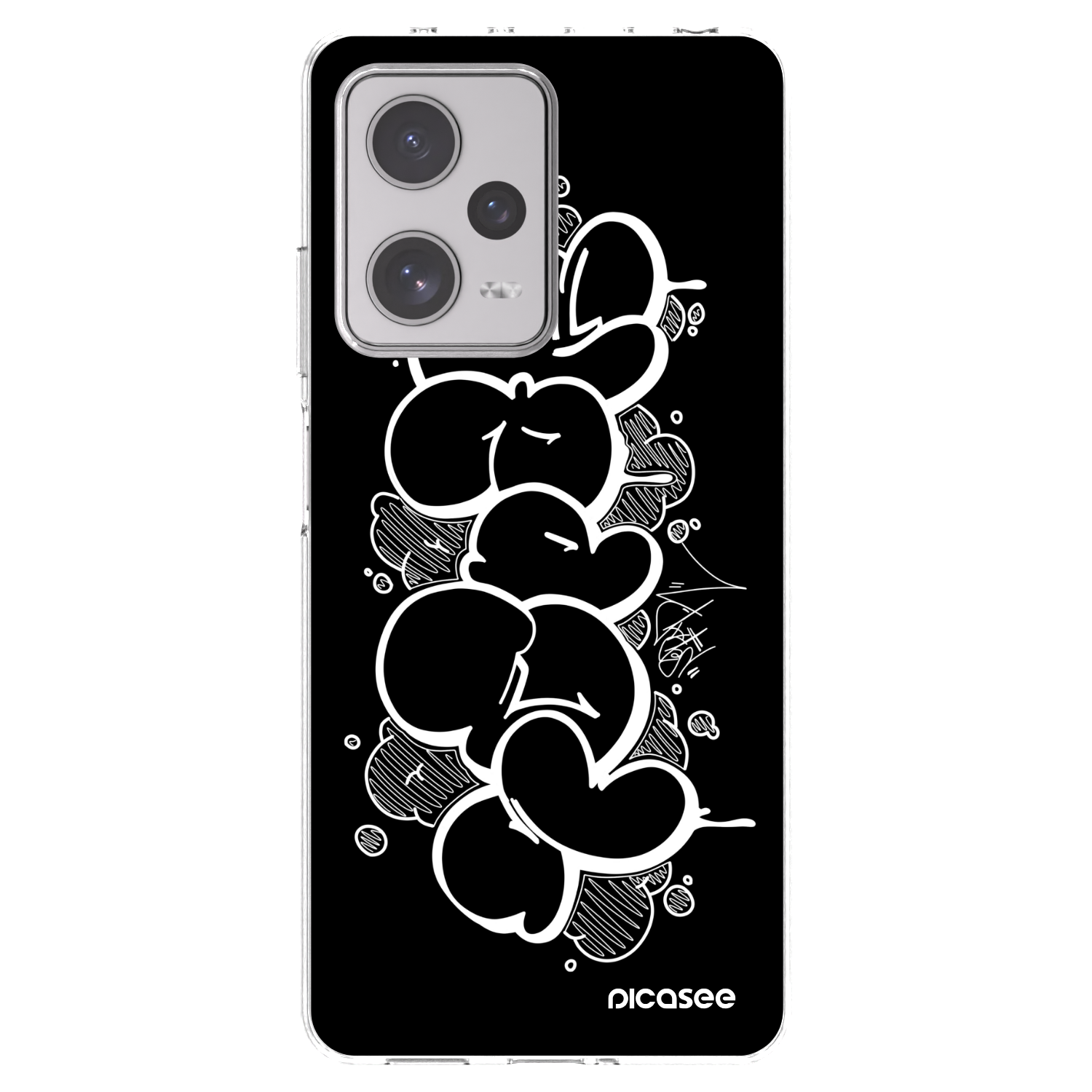 Picasee silikónový prehľadný obal pre Xiaomi Redmi Note 12 Pro+ 5G - Throw UP