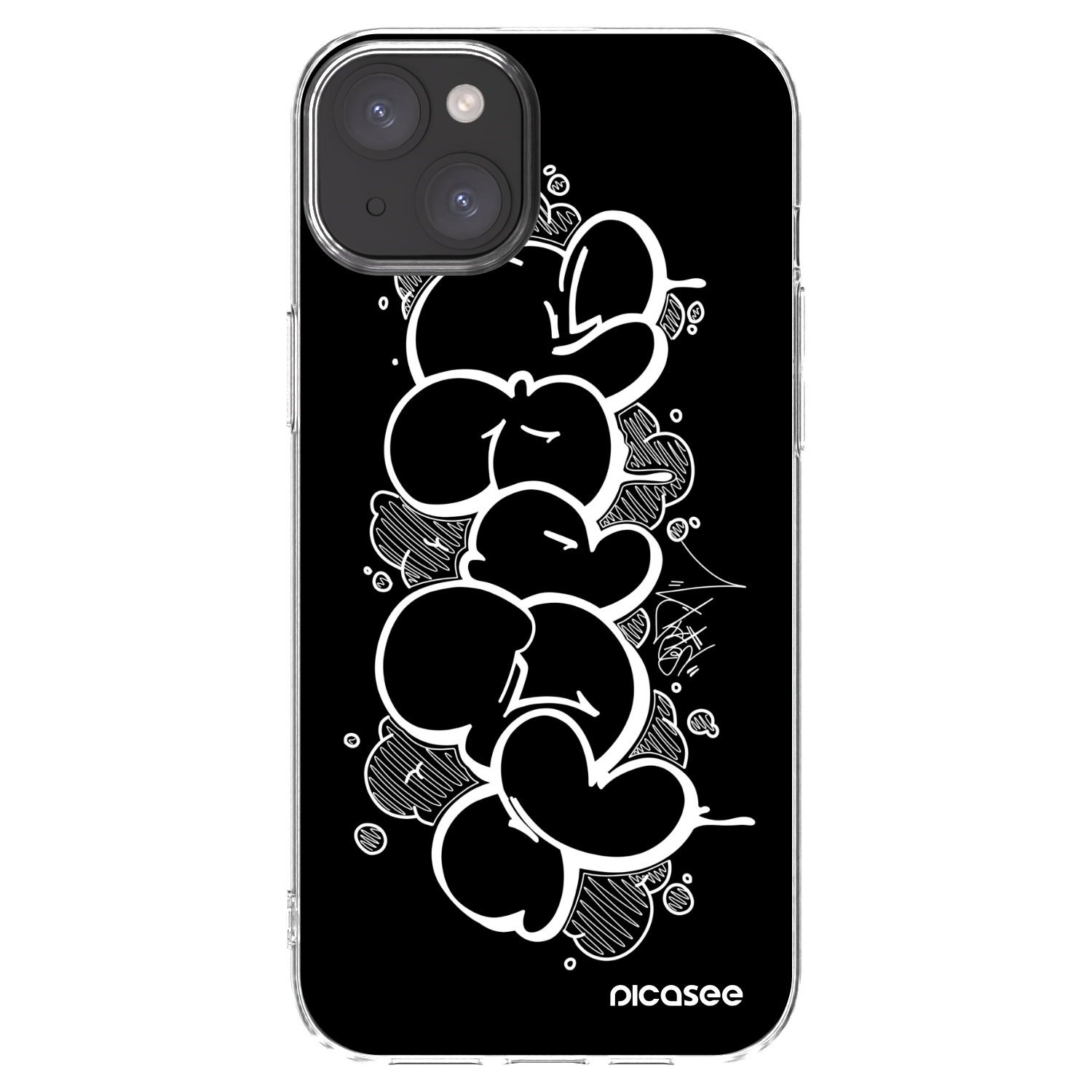 Silikónový prehľadný obal pre Apple iPhone 15 Plus - Throw UP