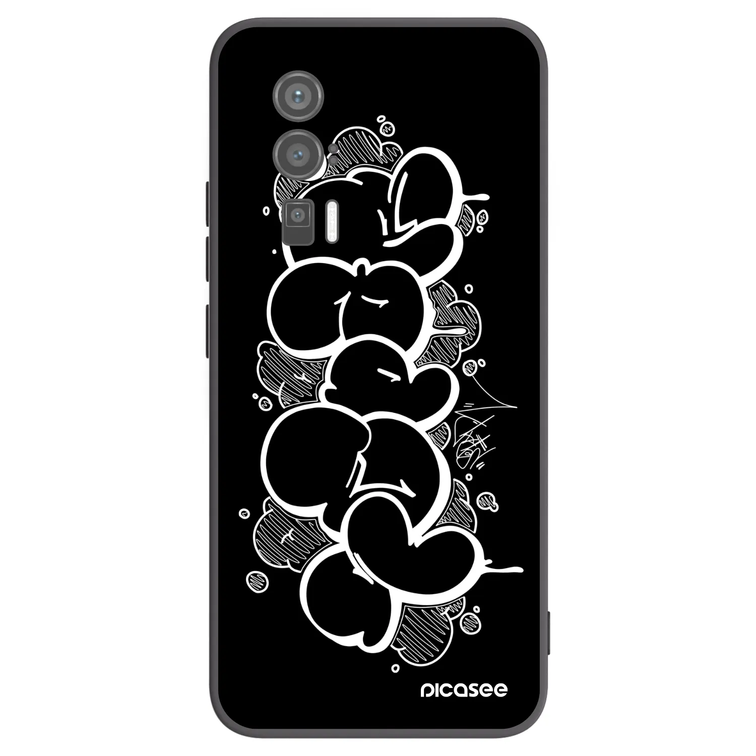 Picasee silikónový čierny obal pre Xiaomi Poco F5 Pro 5G - Throw UP