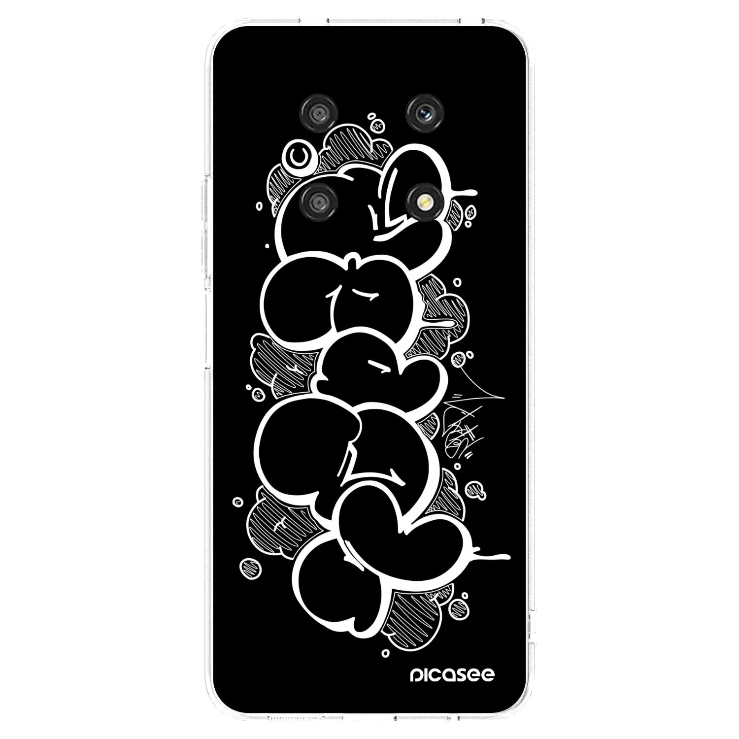 Picasee silikónový prehľadný obal pre Honor Magic4 Lite 5G - Throw UP