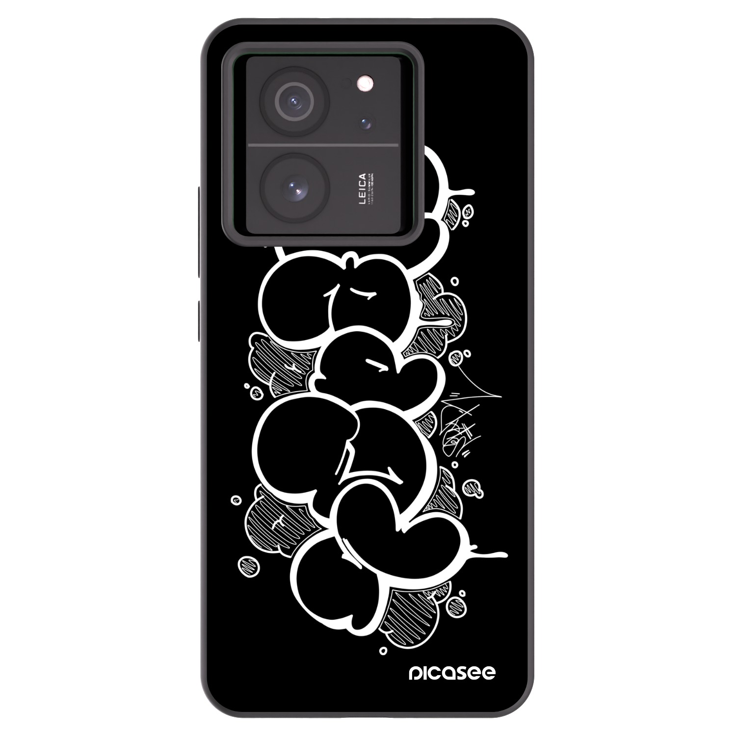 Picasee silikónový čierny obal pre Xiaomi 13T - Throw UP
