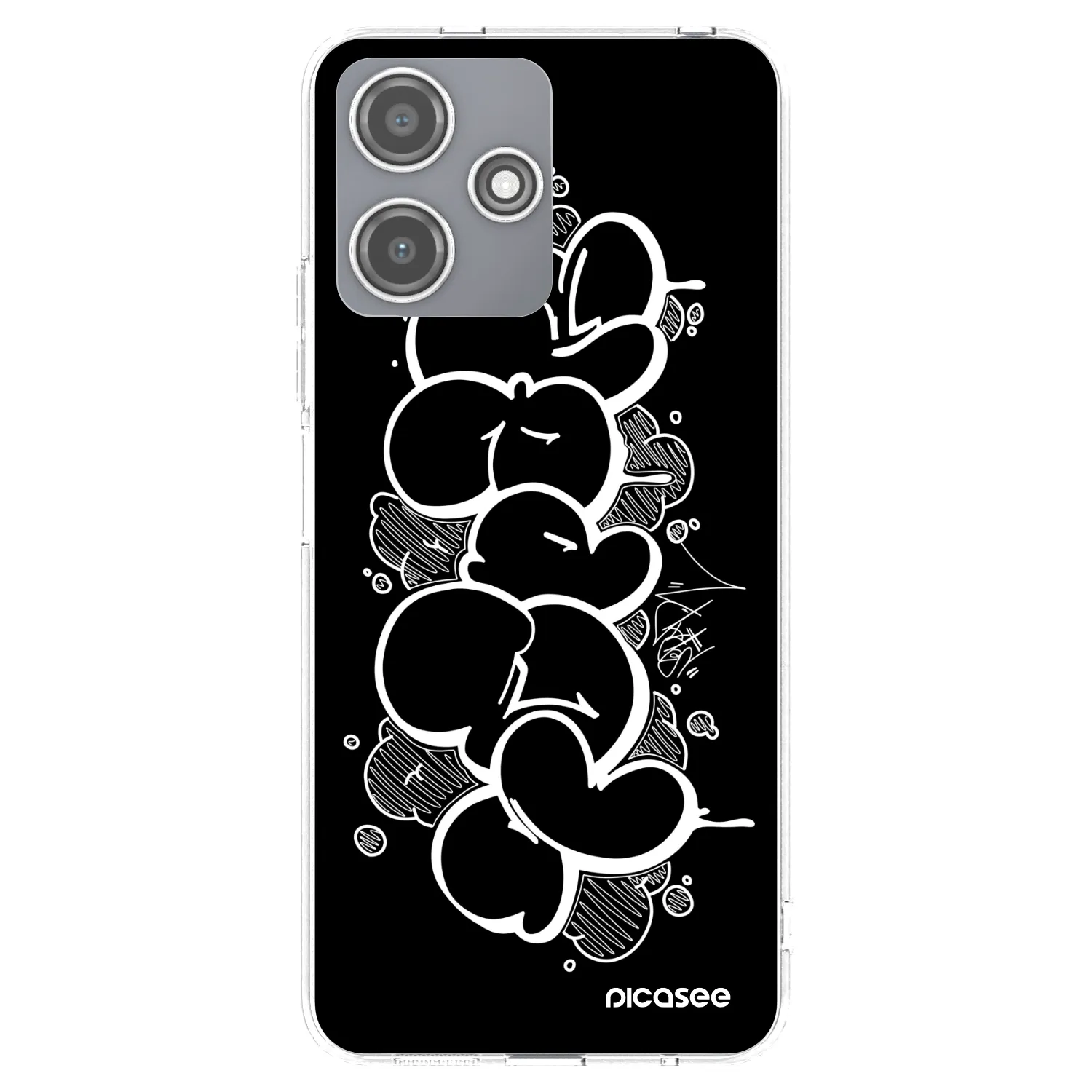 Picasee silikónový prehľadný obal pre Xiaomi Redmi 12 5G - Throw UP