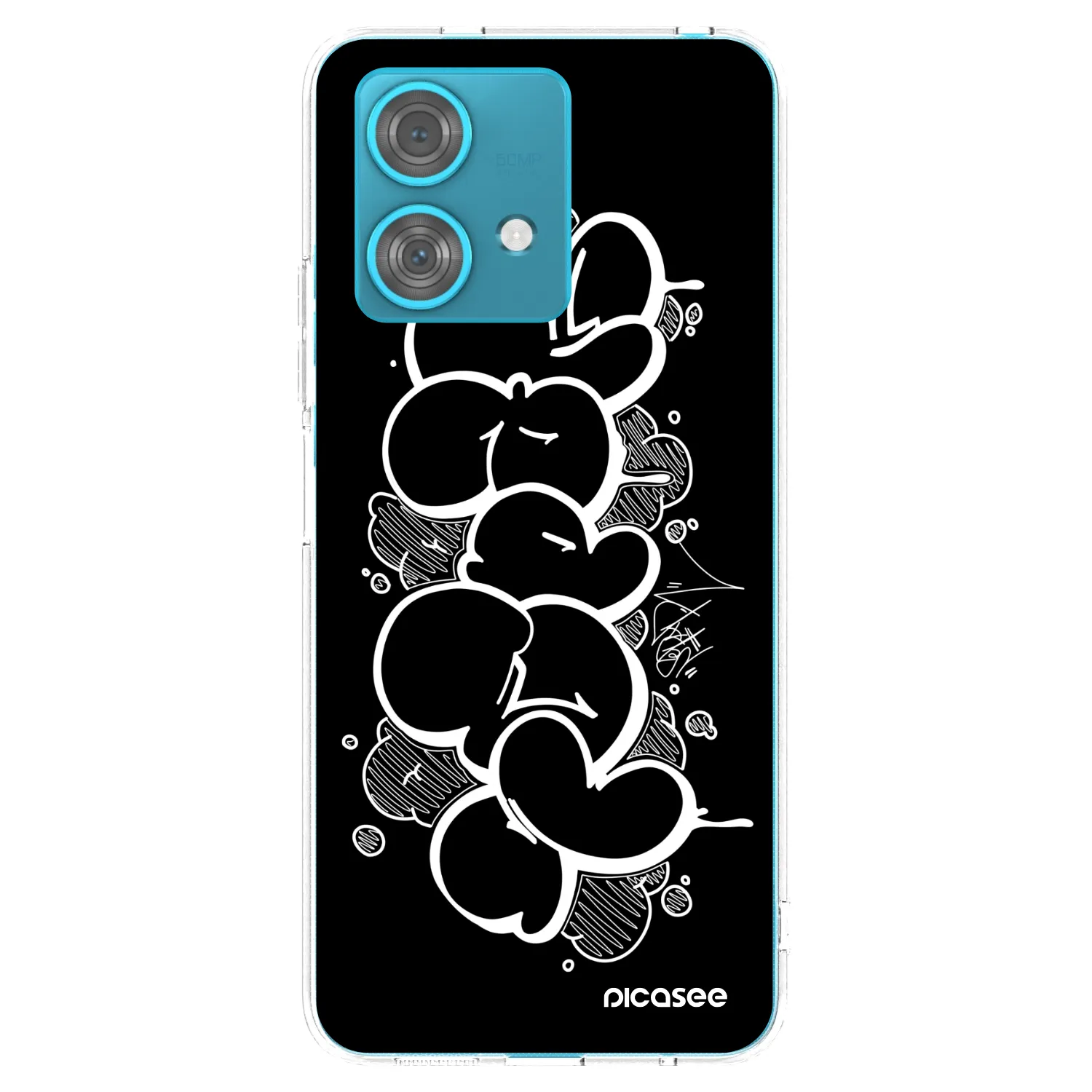 Picasee silikónový prehľadný obal pre Motorola Edge 40 Neo - Throw UP