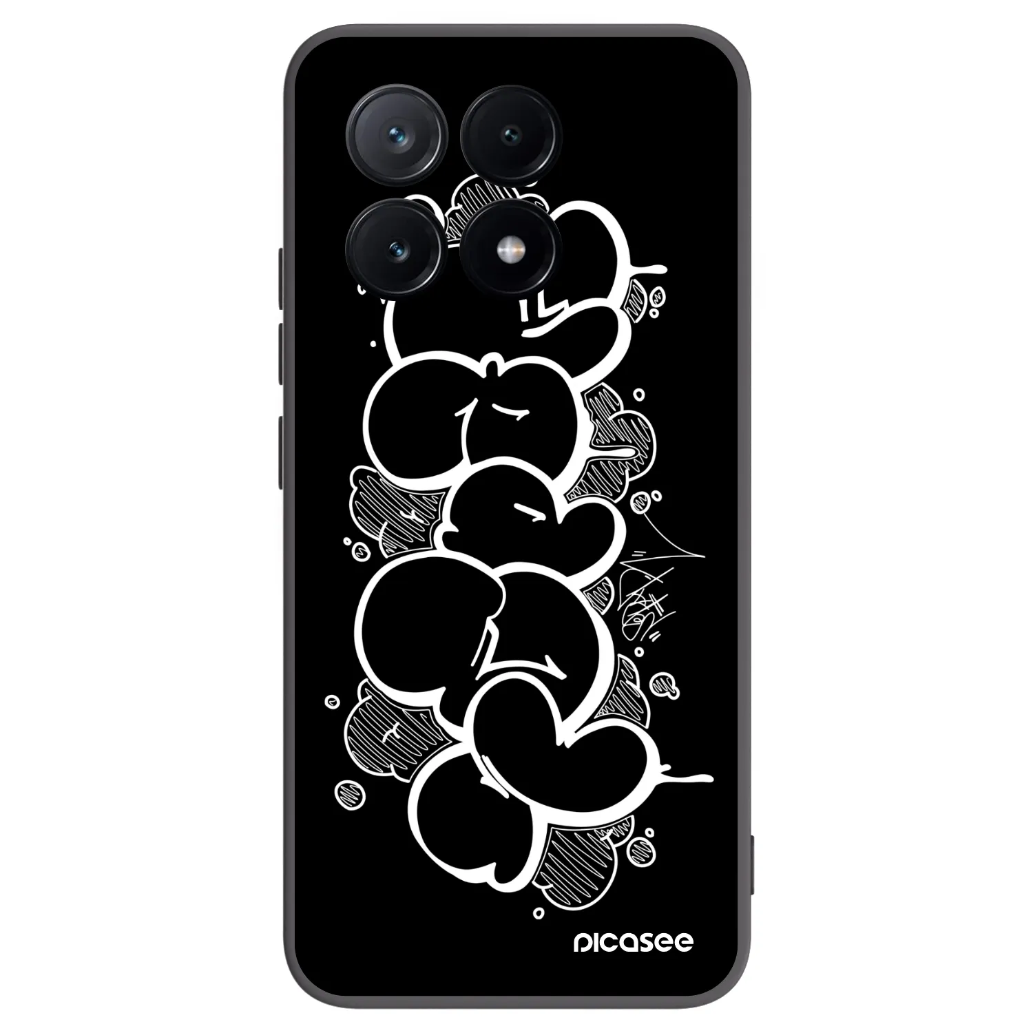 Picasee silikónový čierny obal pre Xiaomi Poco X6 Pro - Throw UP