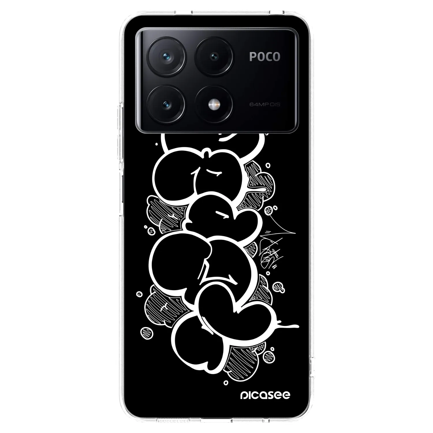 Picasee silikónový prehľadný obal pre Xiaomi Poco X6 Pro - Throw UP