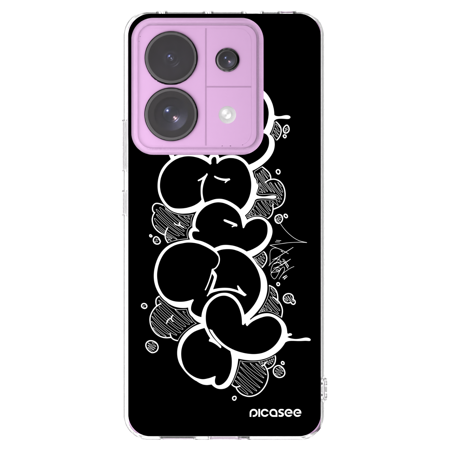 Picasee silikónový prehľadný obal pre Xiaomi Redmi Note 13 Pro 5G - Throw UP