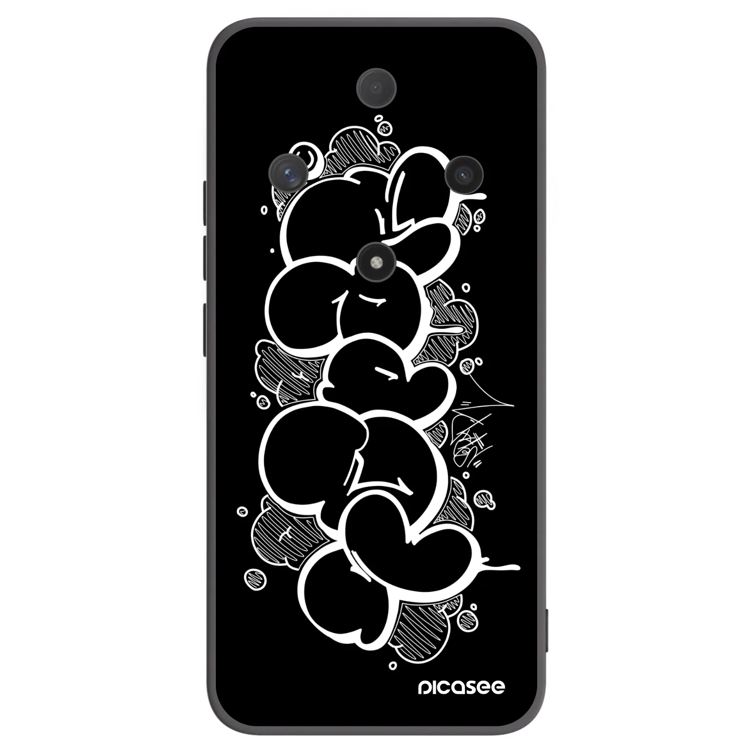 Silikónový čierny obal pre Honor Magic6 Lite 5G - Throw UP