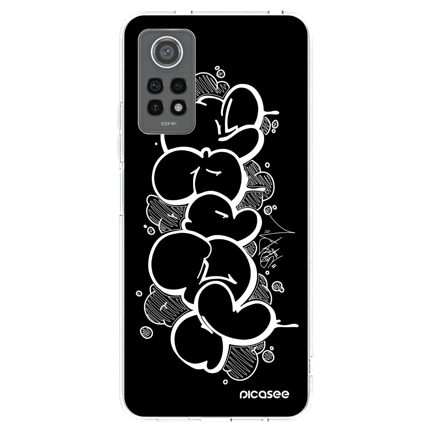 Picasee silikónový prehľadný obal pre Xiaomi Redmi Note 12 Pro 4G - Throw UP