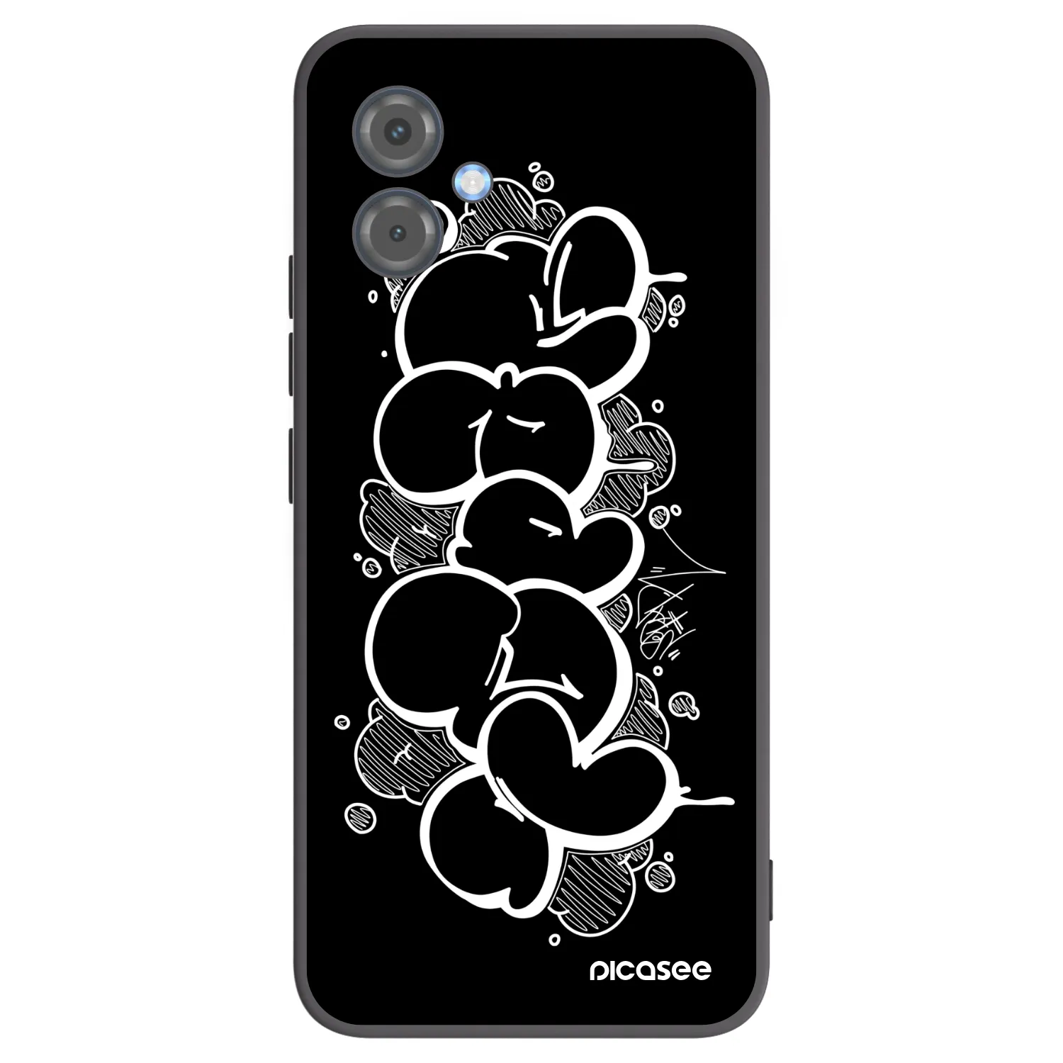Picasee silikónový čierny obal pre Motorola Moto G14 - Throw UP