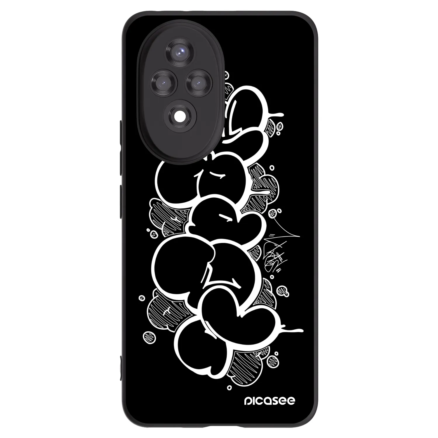 Picasee silikónový čierny obal pre Honor 200 Pro 5G - Throw UP