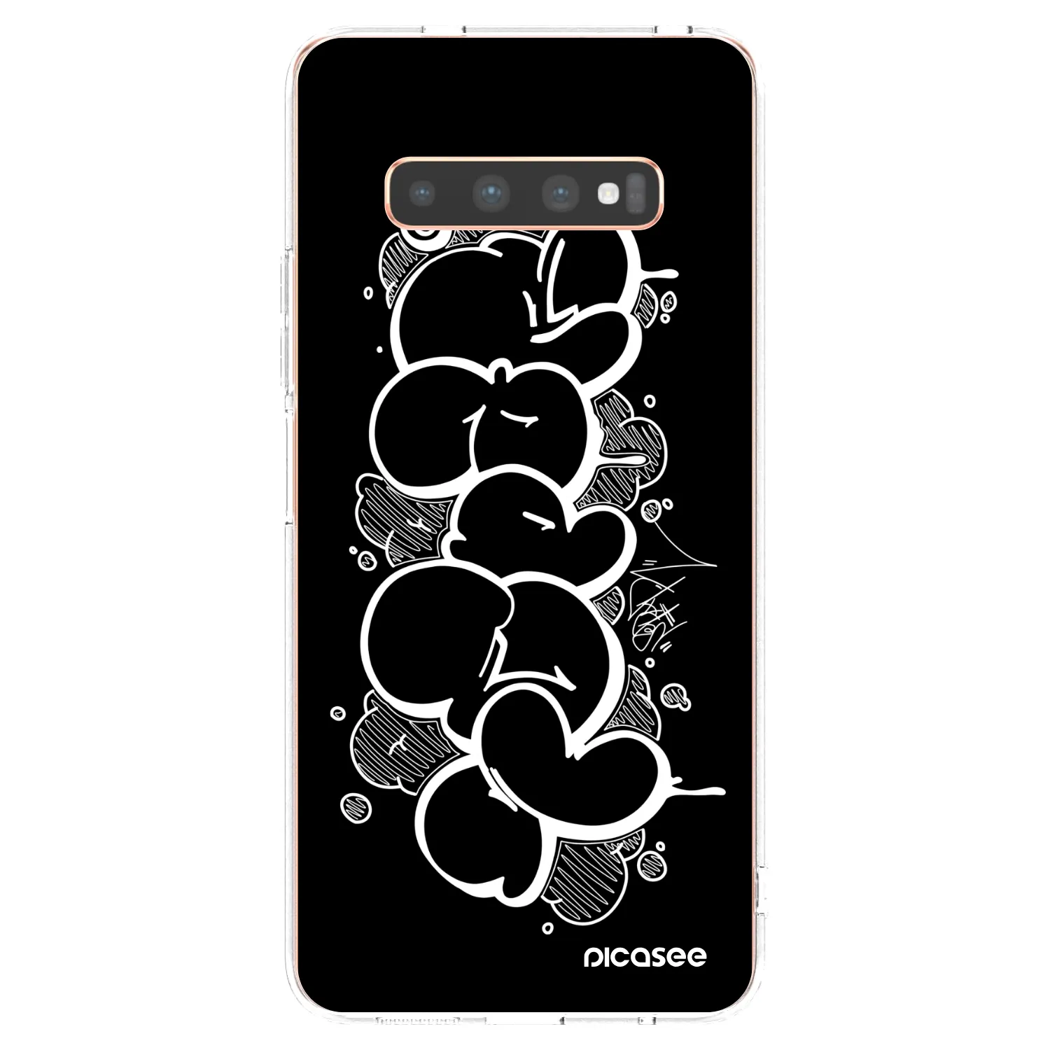 Picasee silikónový prehľadný obal pre Samsung Galaxy S10 Plus G975 - Throw UP