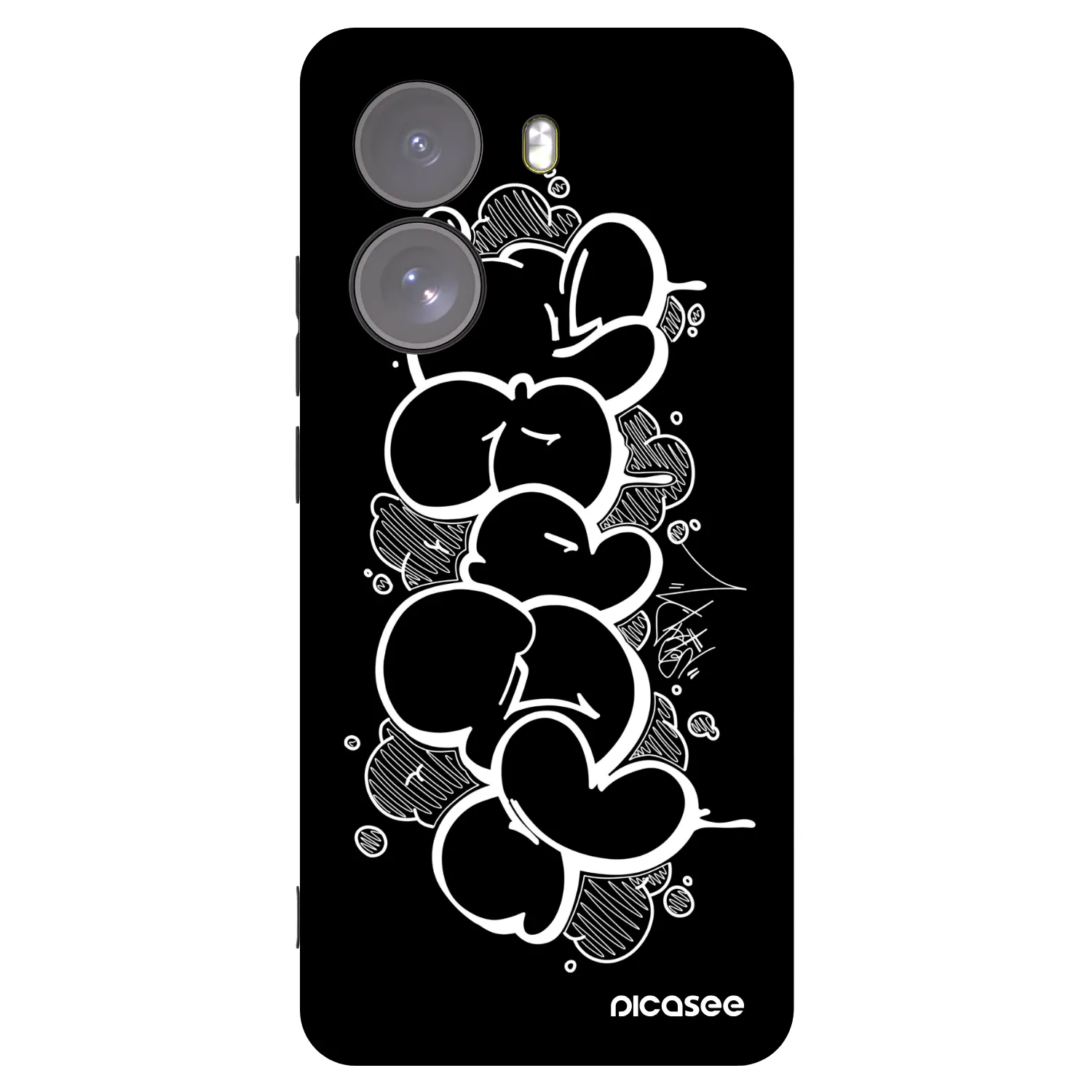 Picasee silikónový čierny obal pre Xiaomi Poco X7 - Throw UP