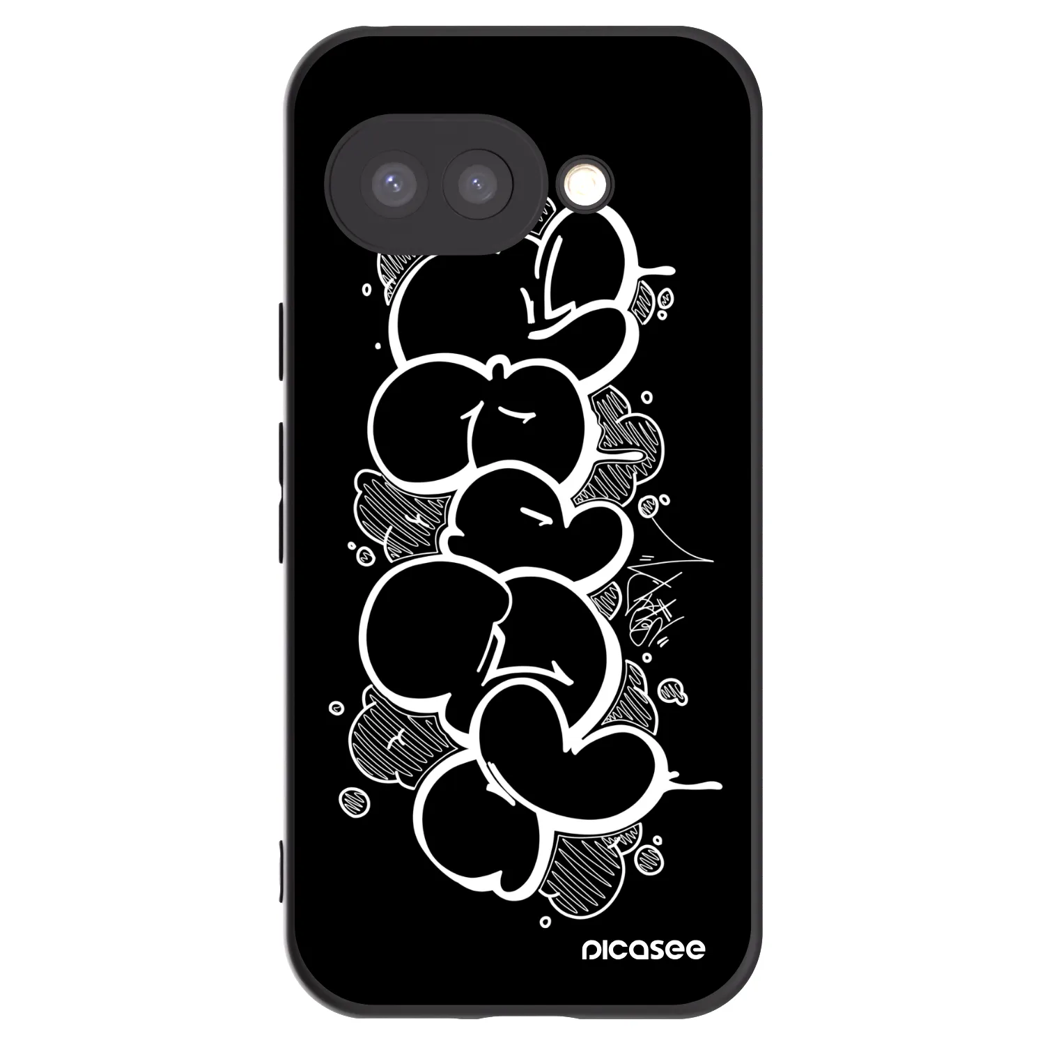 Picasee silikónový čierny obal pre Google Pixel 9a - Throw UP