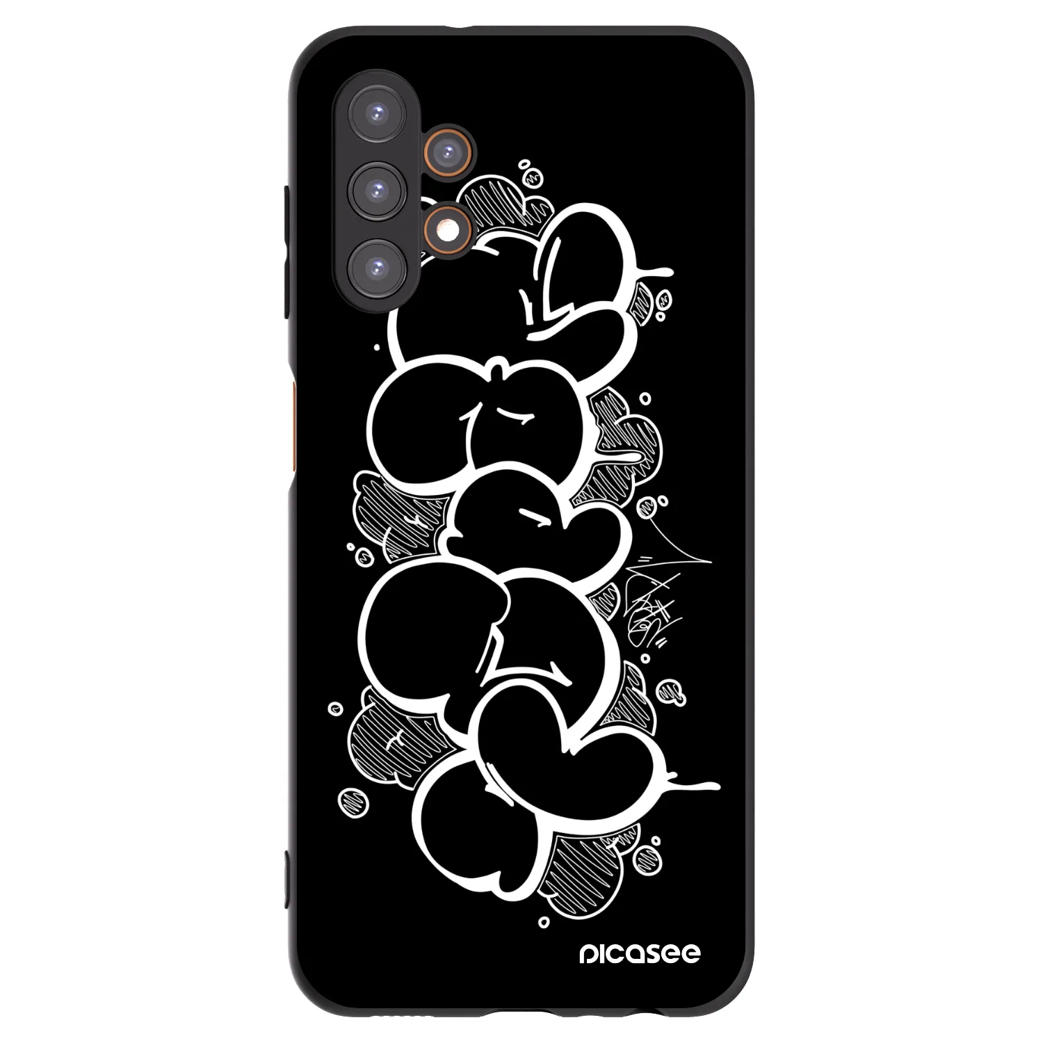 Picasee silikónový čierny obal pre Samsung Galaxy A13 5G - Throw UP
