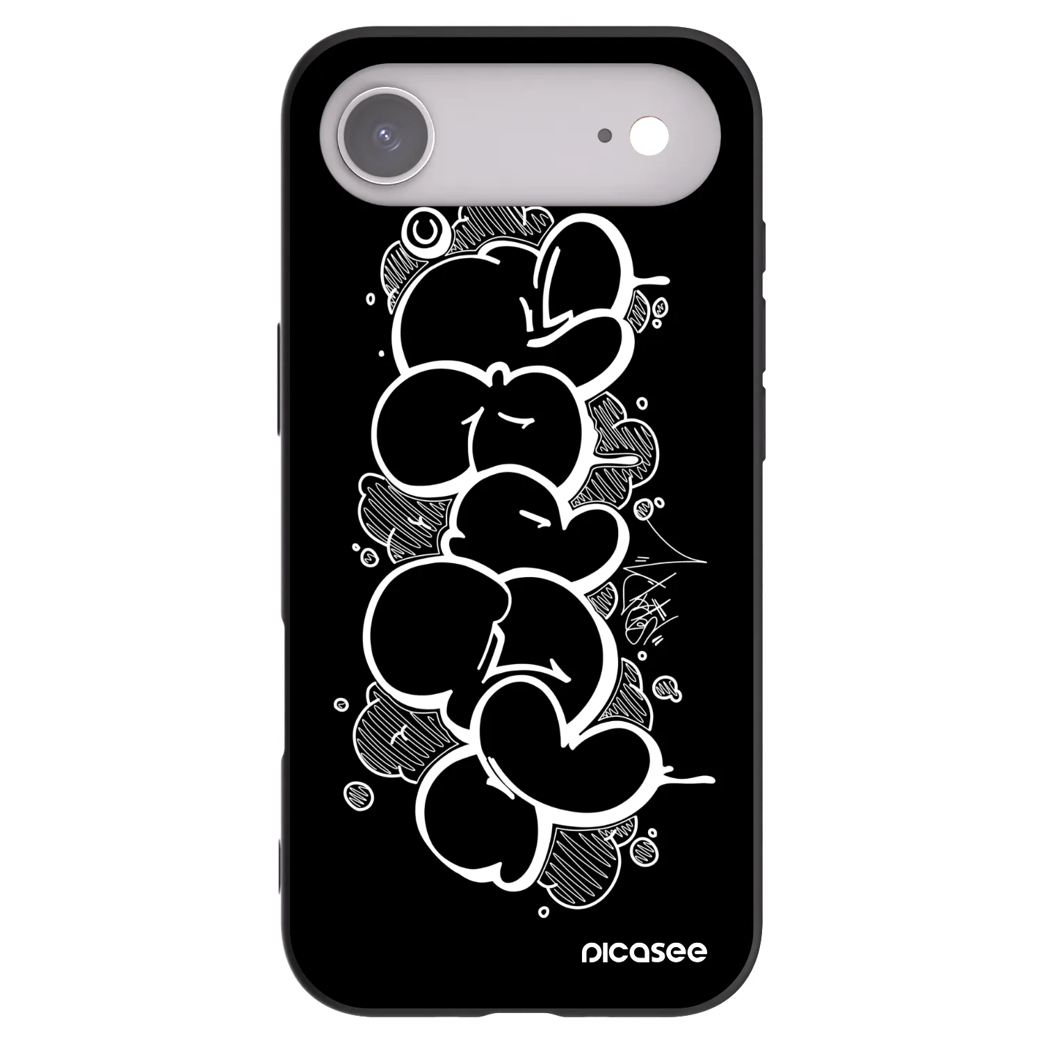 Picasee silikónový čierny obal pre Apple iPhone Air - Throw UP