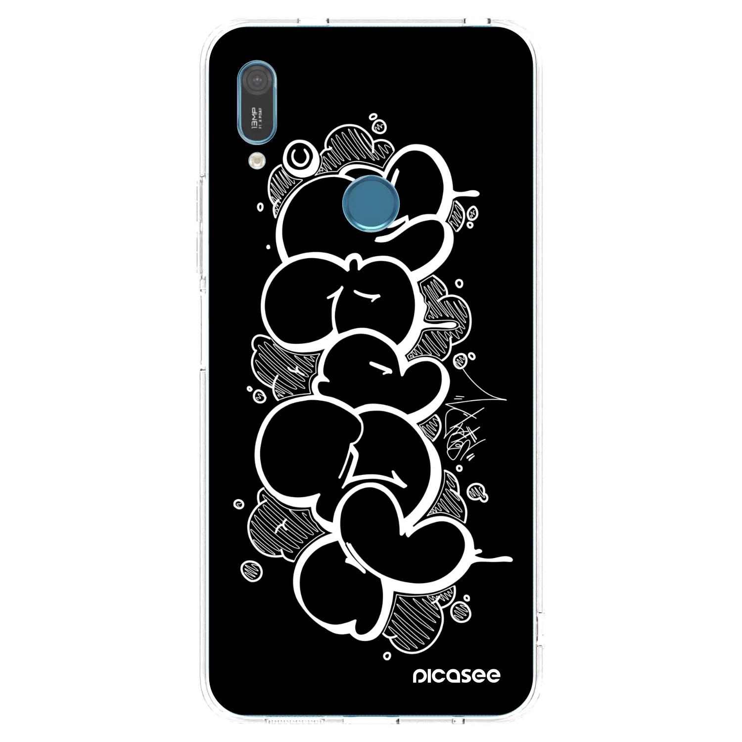 Picasee silikónový prehľadný obal pre Huawei Y6 2019 - Throw UP