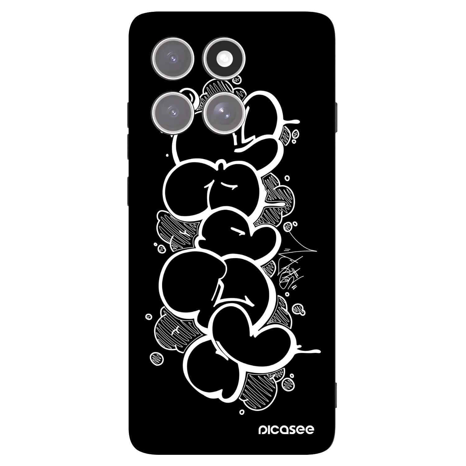 Picasee silikónový čierny obal pre Motorola Edge 60 Pro - Throw UP