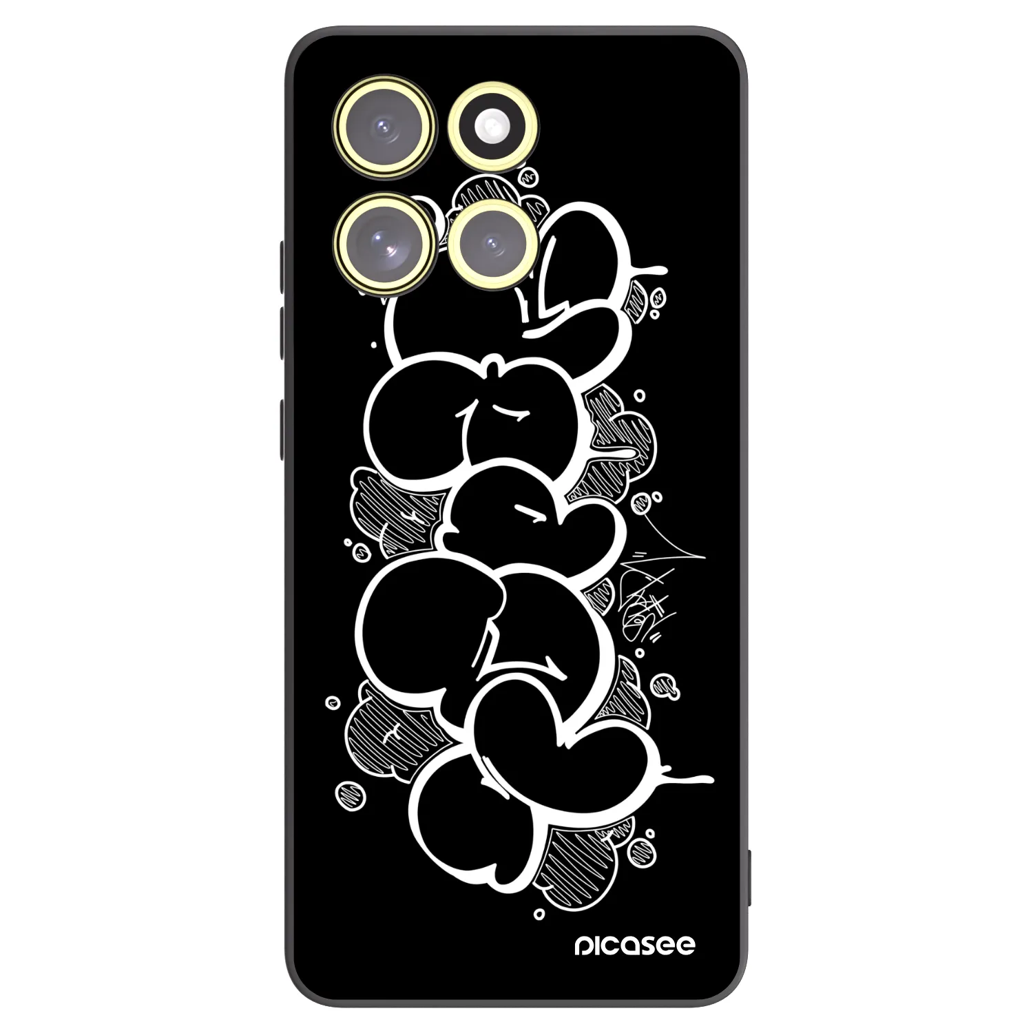 Picasee silikónový čierny obal pre Motorola Moto G86 5G - Throw UP