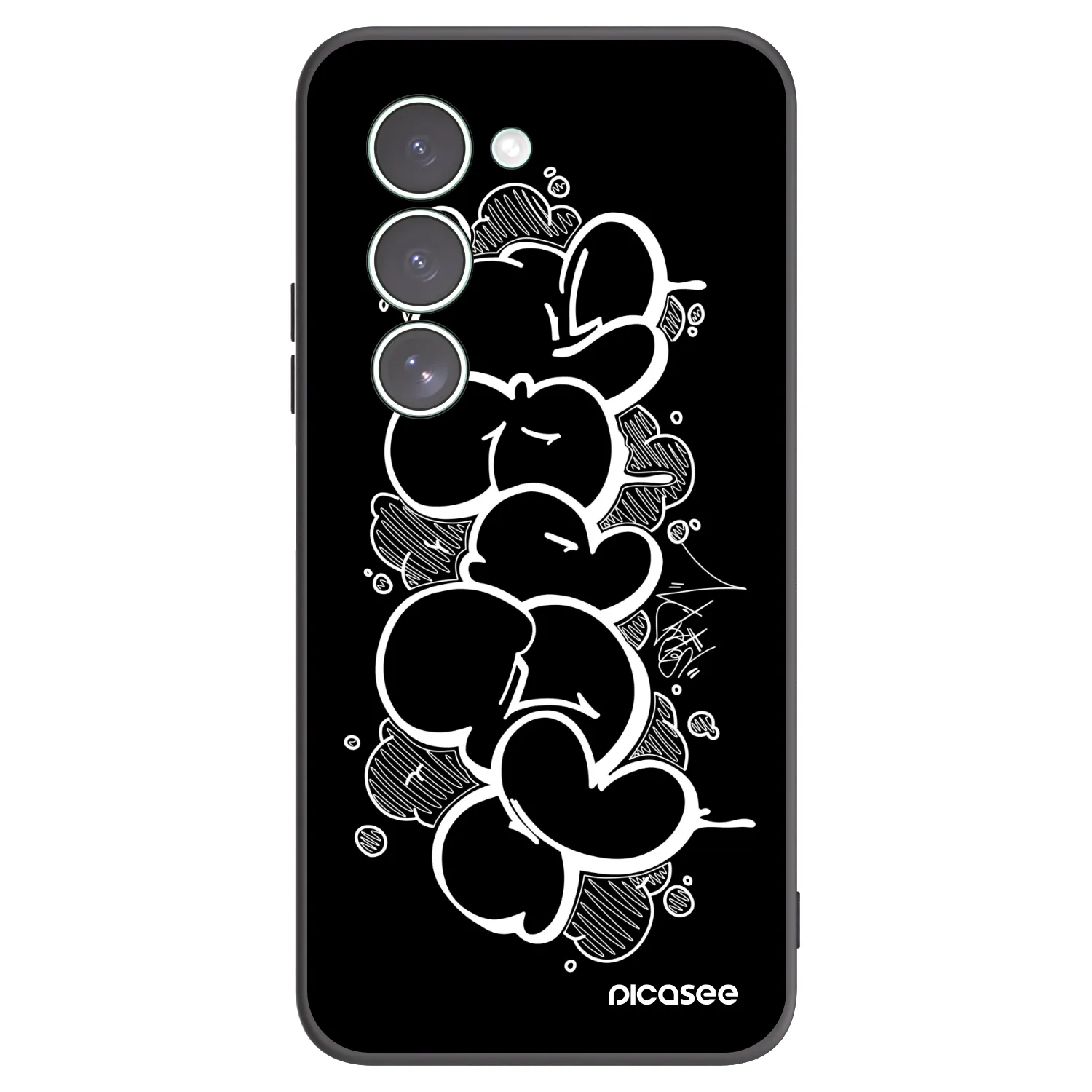 Picasee silikónový čierny obal pre Xiaomi Redmi 15 5G - Throw UP