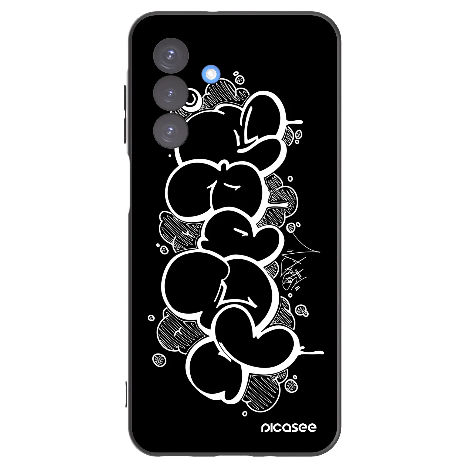Picasee silikónový čierny obal pre Samsung Galaxy A17 5G - Throw UP