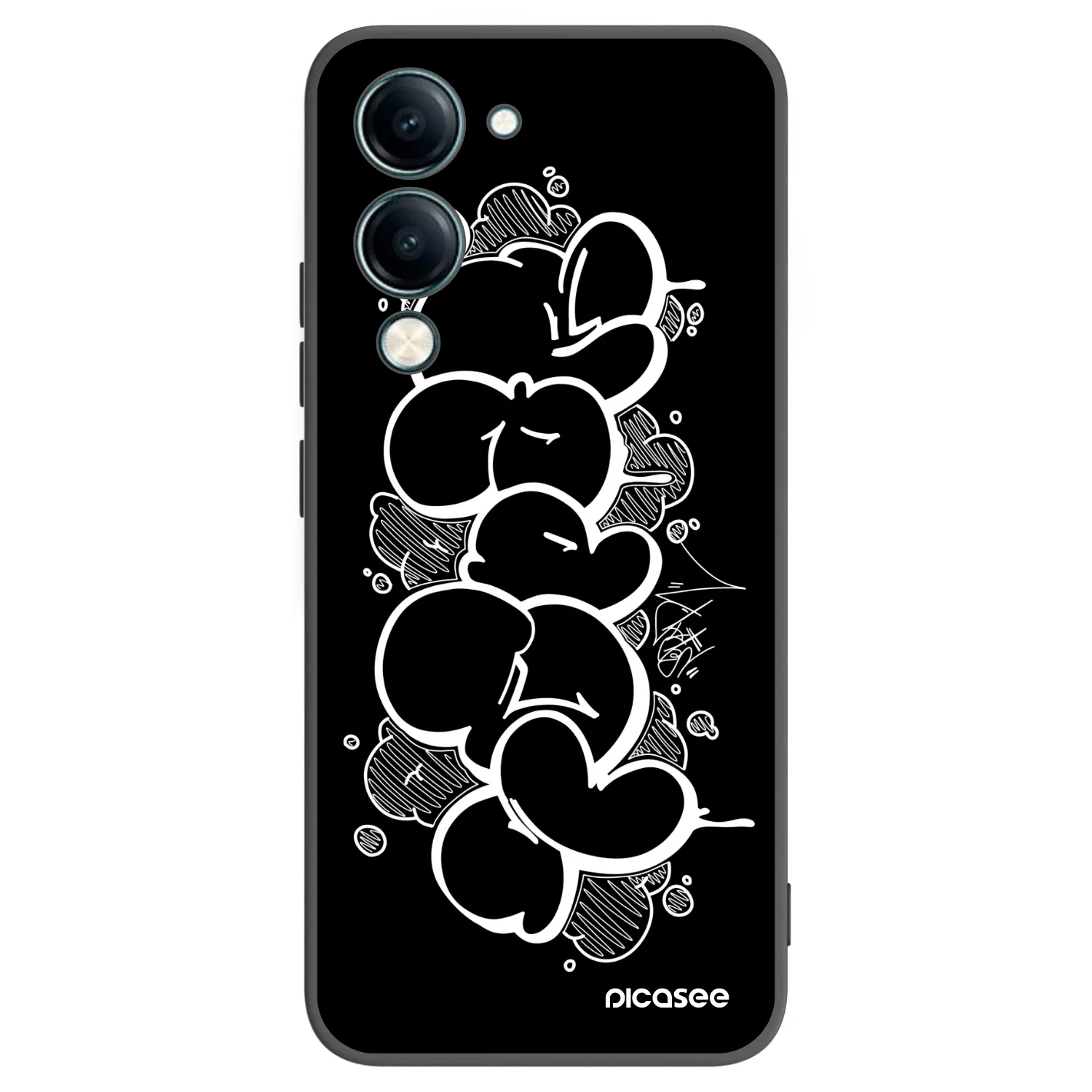 Picasee silikónový čierny obal pre Vivo Y29s 5G - Throw UP