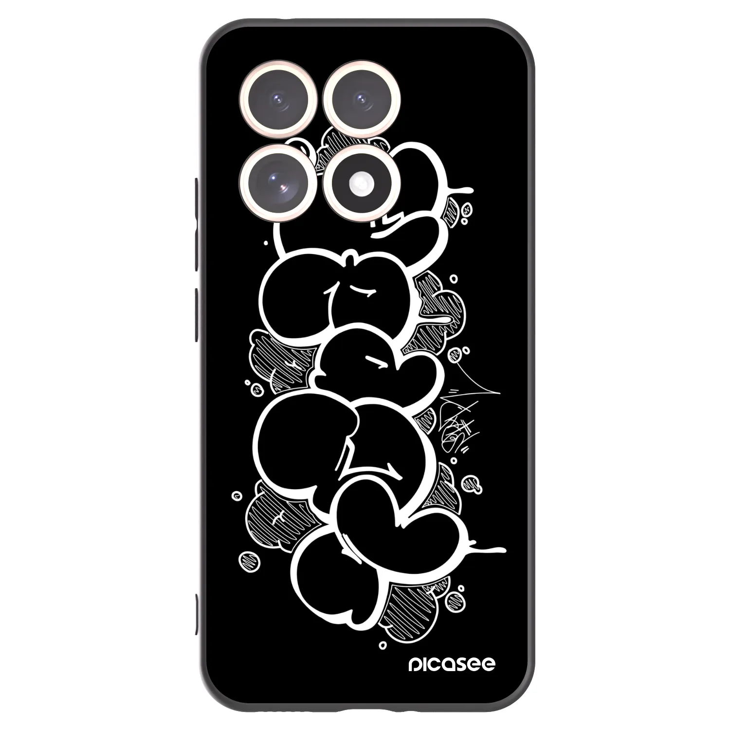 Picasee silikónový čierny obal pre Xiaomi 15T - Throw UP