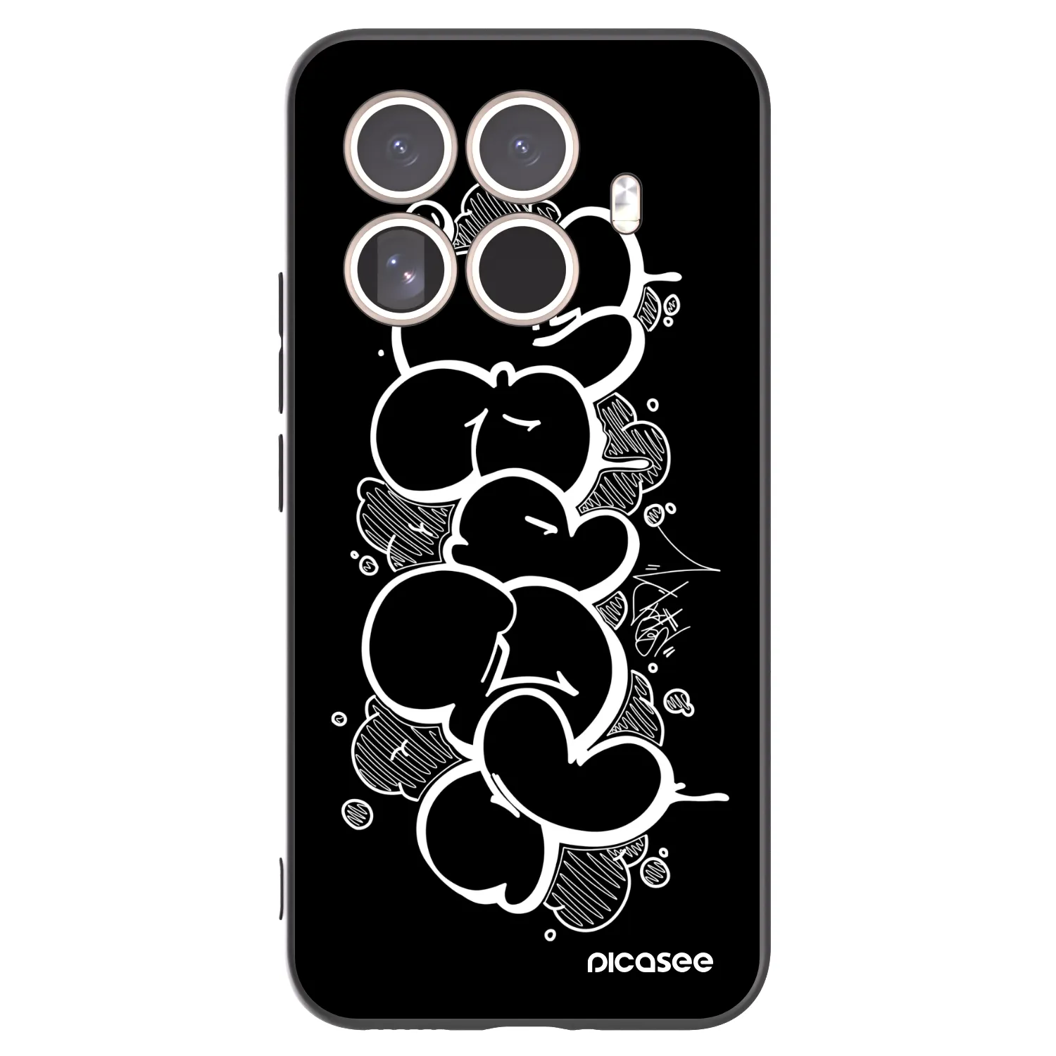 Picasee silikónový čierny obal pre Xiaomi 15T Pro - Throw UP