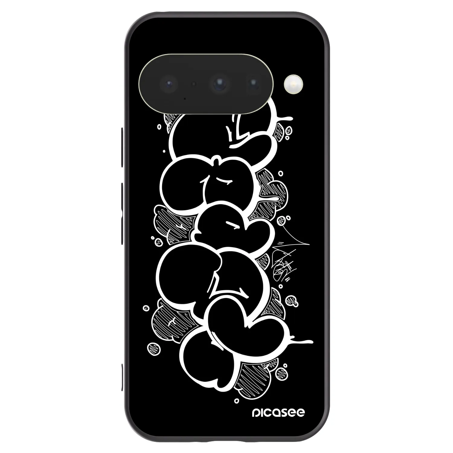 Picasee silikónový čierny obal pre Google Pixel 10 - Throw UP