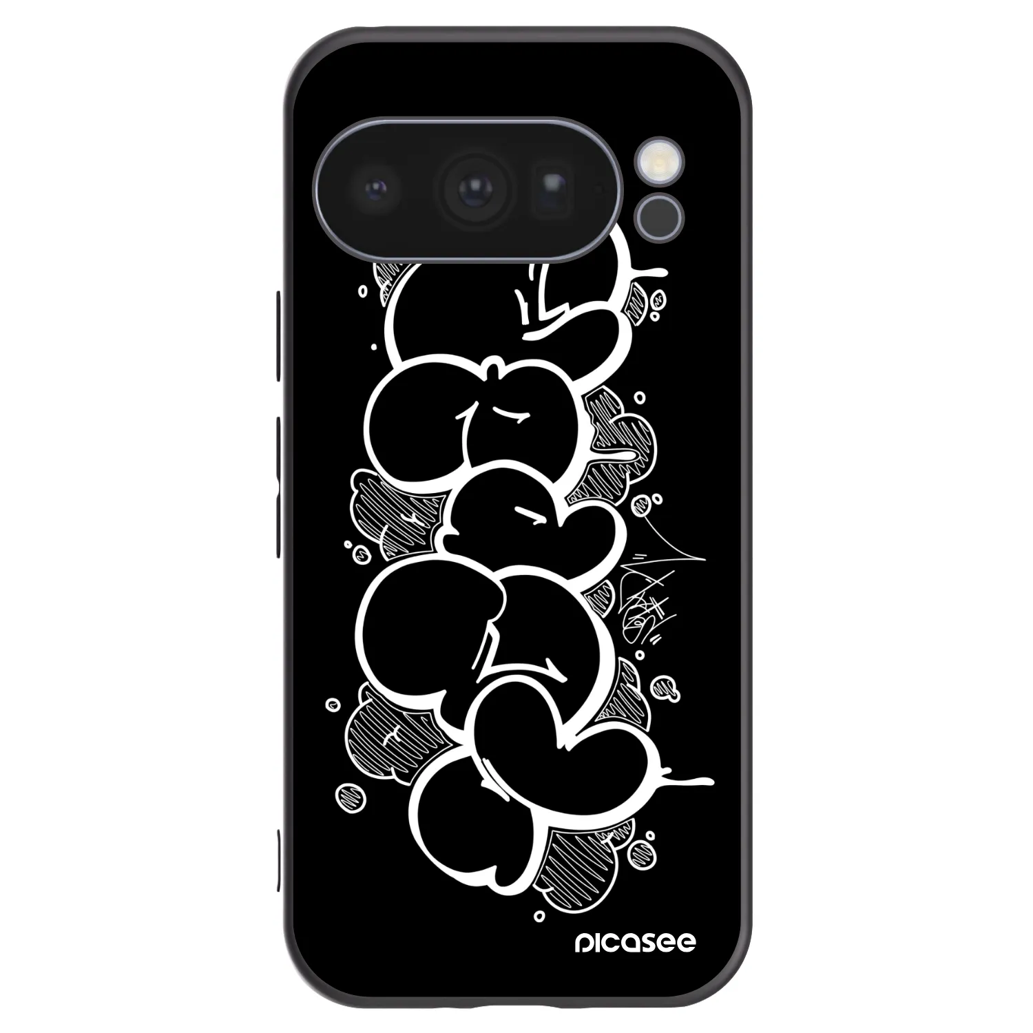 Picasee silikónový čierny obal pre Google Pixel 10 Pro - Throw UP