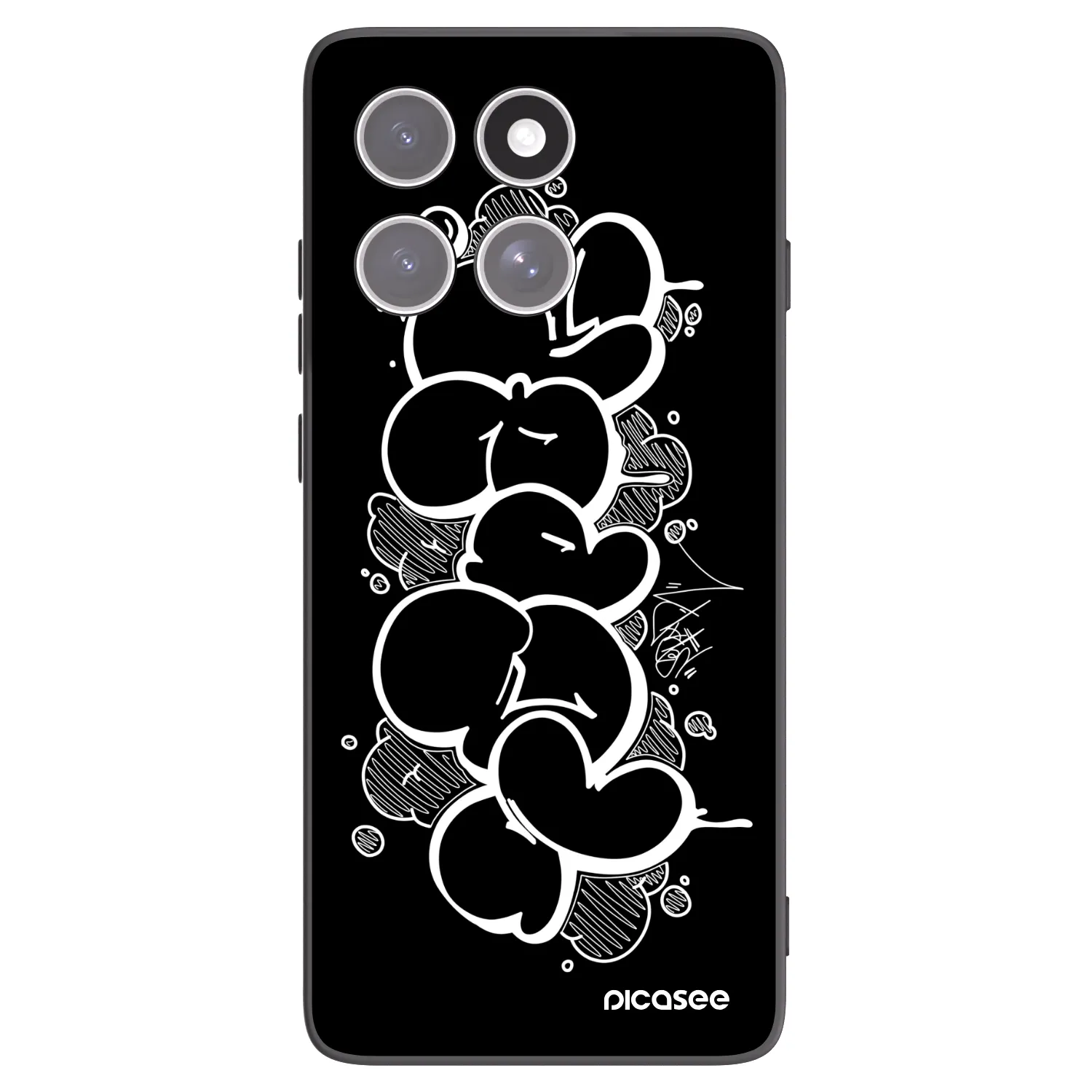 Silikónový čierny obal pre Motorola Edge 60 Fusion - Throw UP