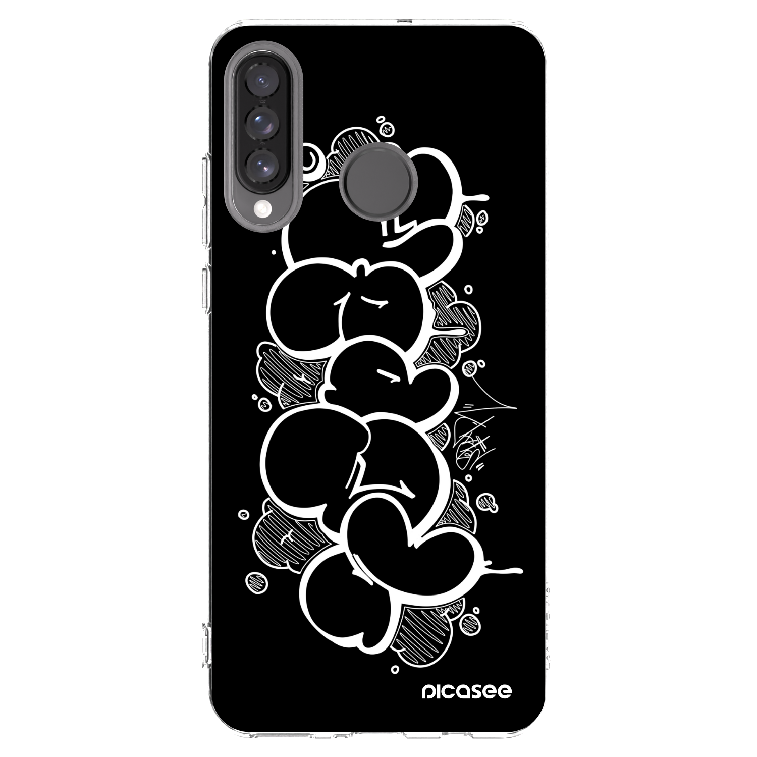 Picasee silikónový prehľadný obal pre Huawei P30 Lite - Throw UP