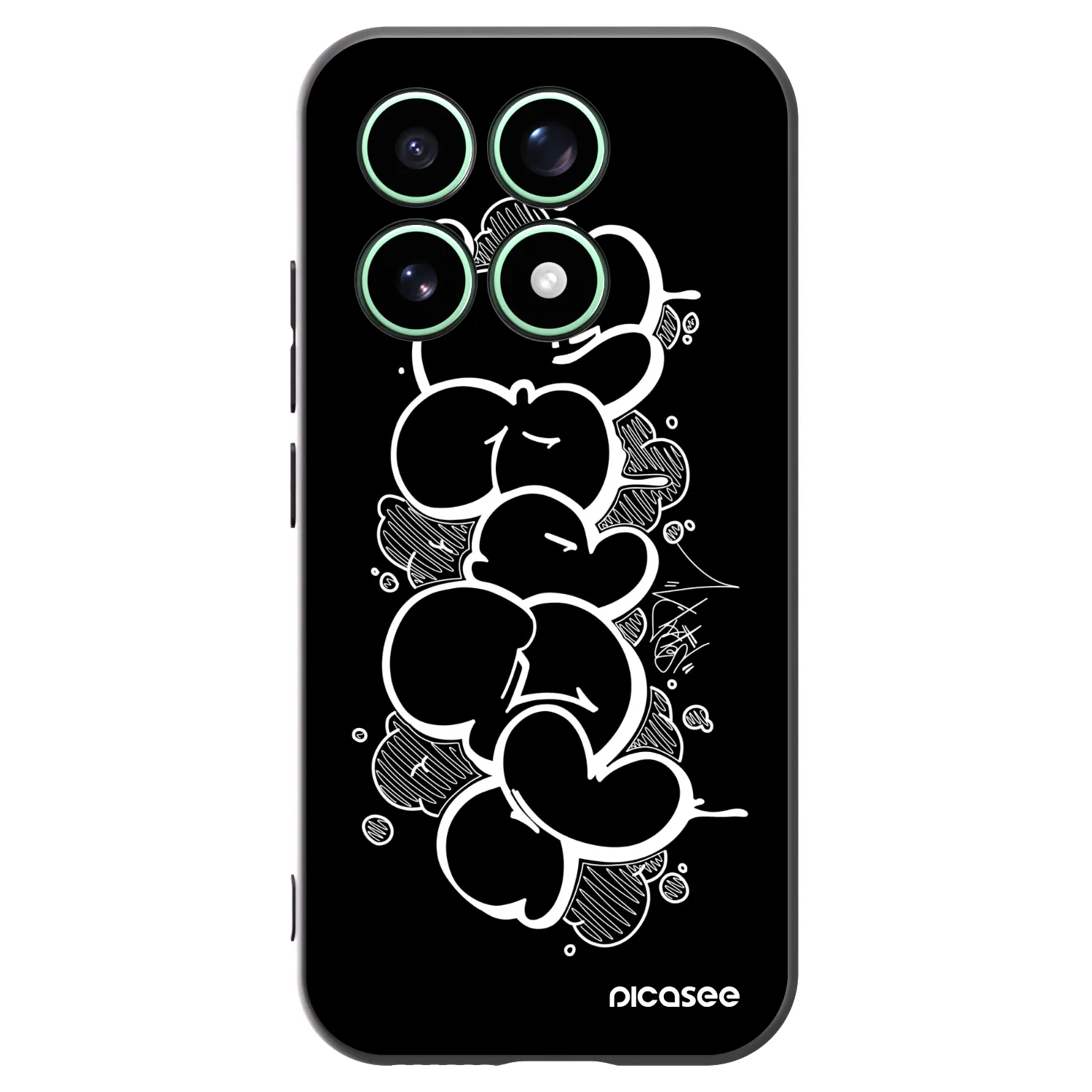 Picasee silikónový čierny obal pre Xiaomi 17 - Throw UP