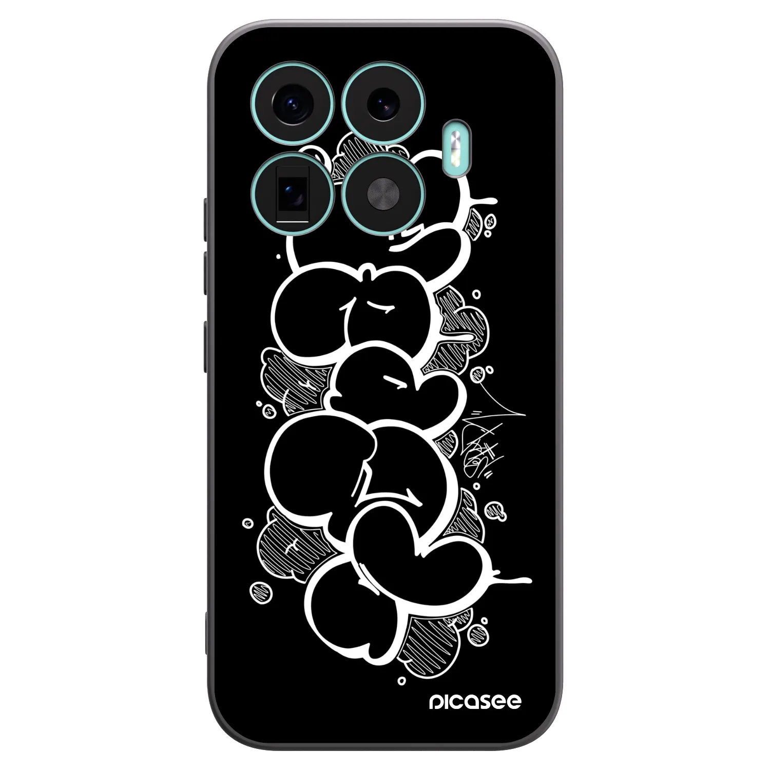 Picasee silikónový čierny obal pre Xiaomi 17T - Throw UP