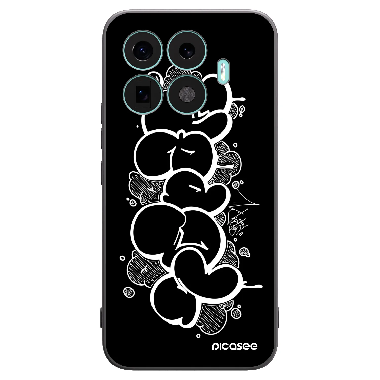 Picasee silikónový čierny obal pre Xiaomi 17T Pro - Throw UP