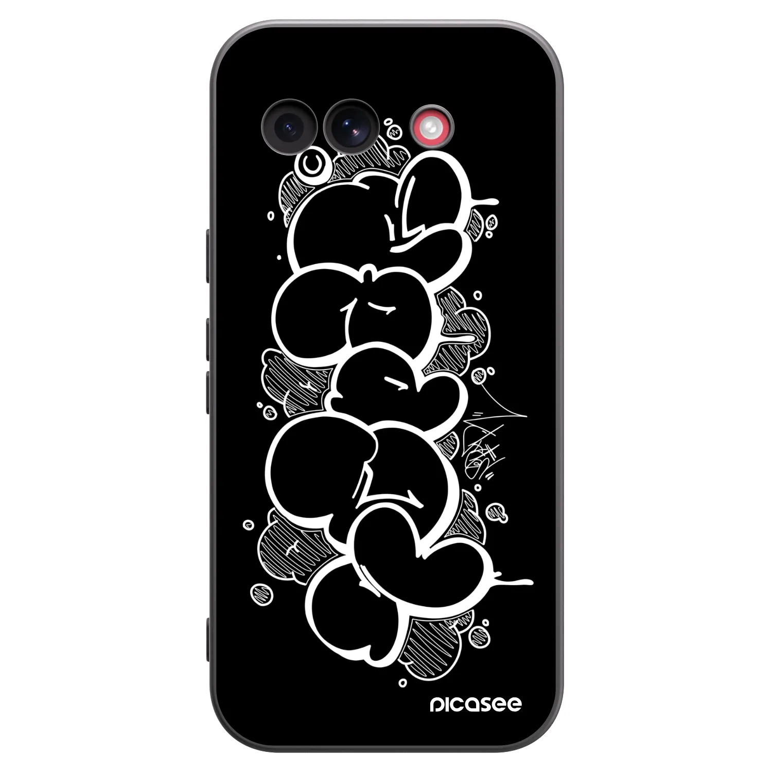 Picasee silikónový čierny obal pre Google Pixel 10a - Throw UP