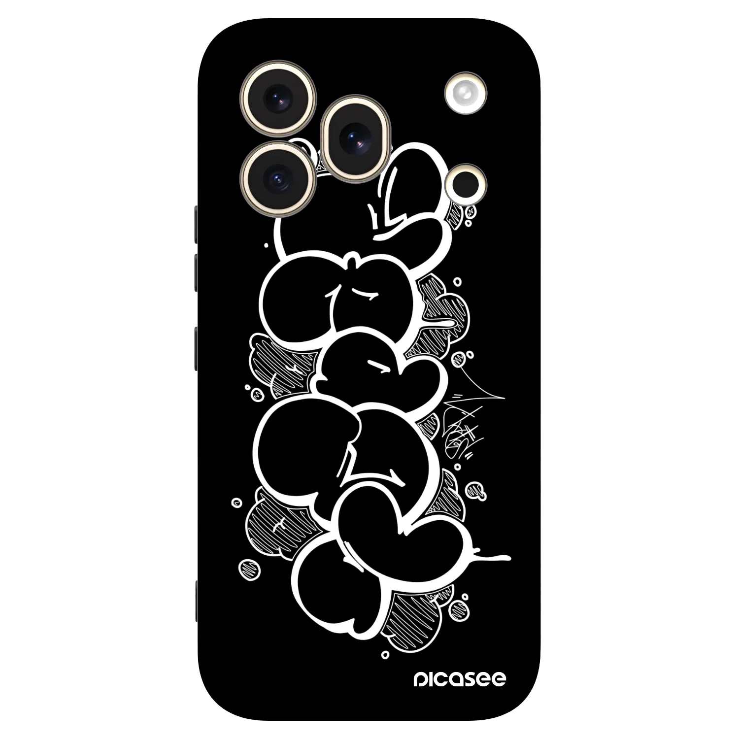 Picasee silikónový čierny obal pre Honor 600 Pro - Throw UP