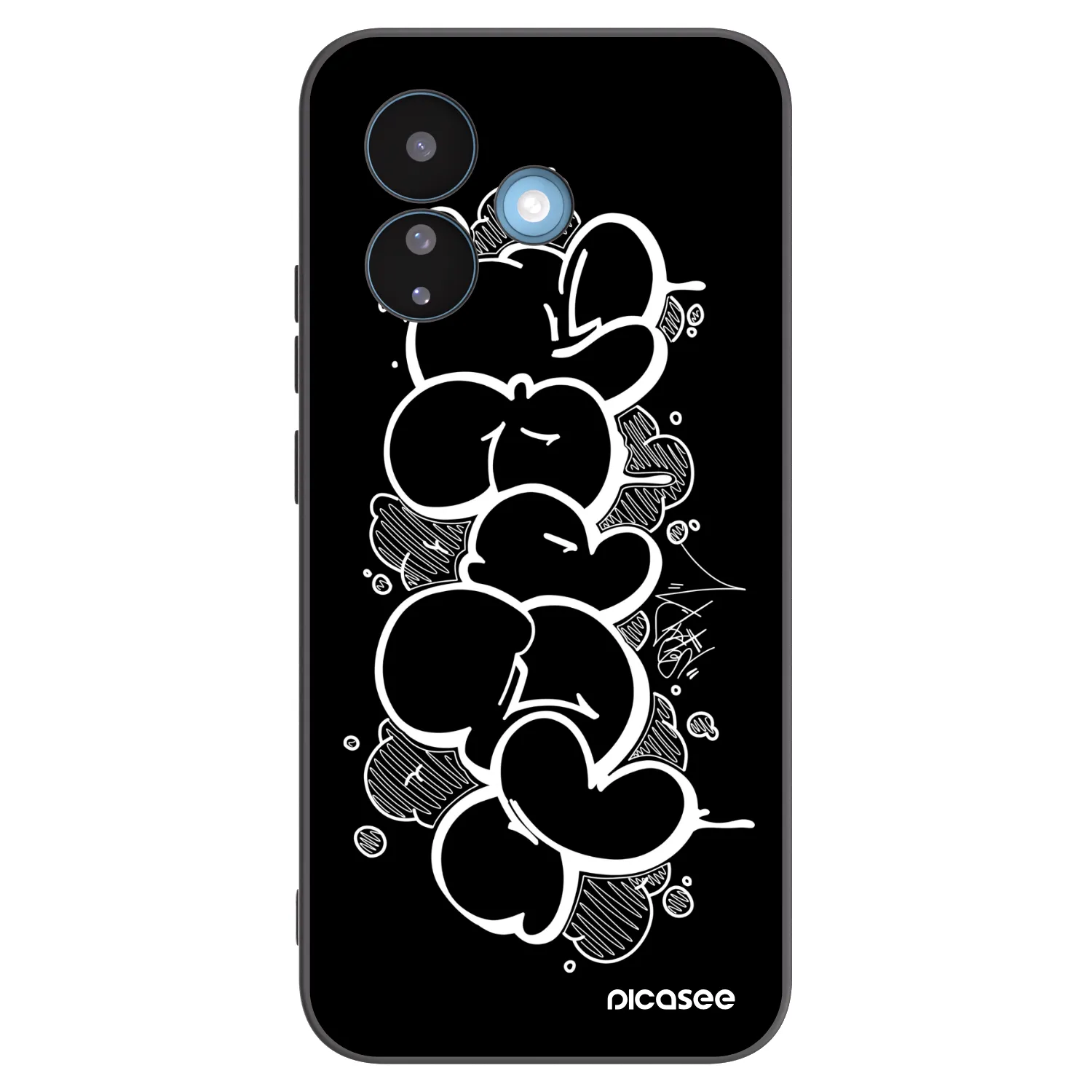 Picasee silikónový čierny obal pre Xiaomi Redmi Note 17 Pro 5G - Throw UP
