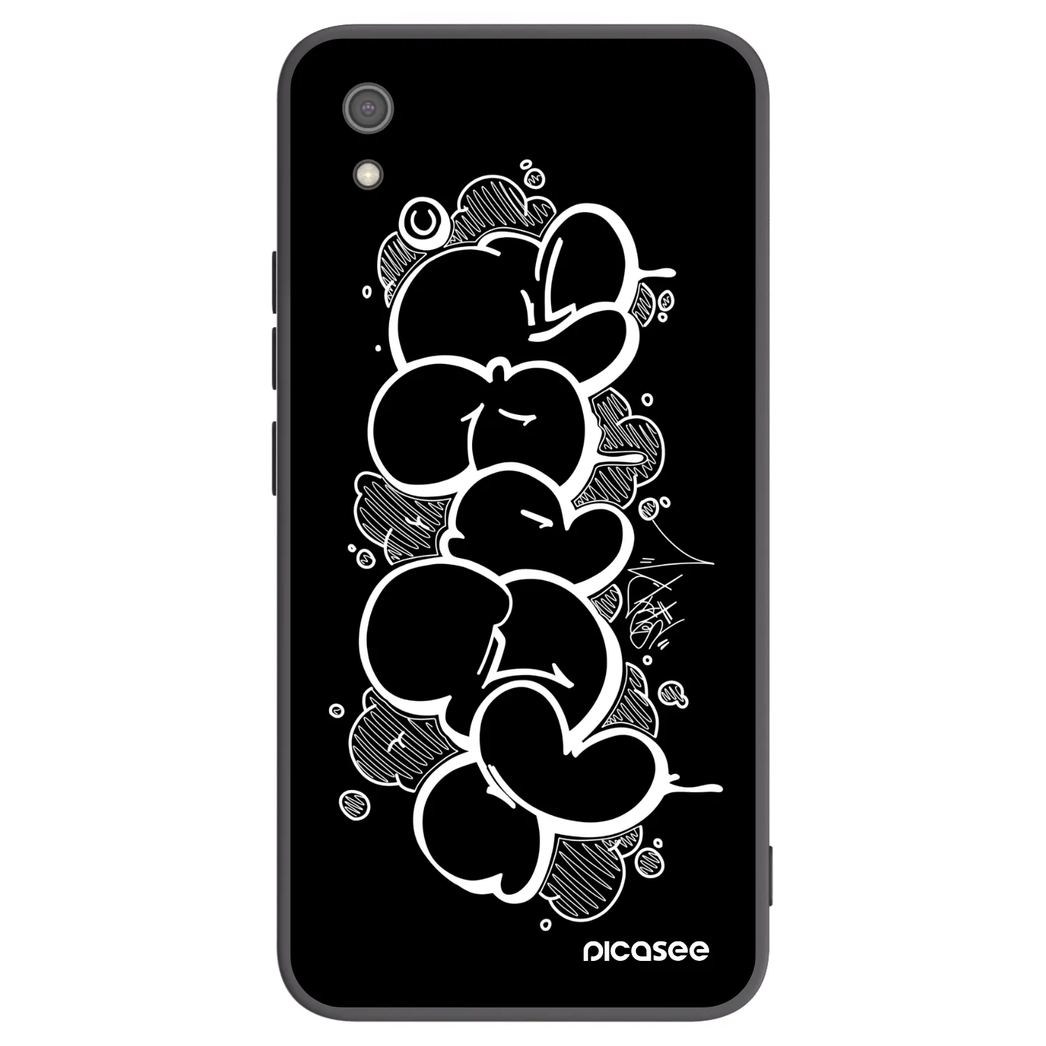 Picasee silikónový čierny obal pre Xiaomi Redmi 7A - Throw UP