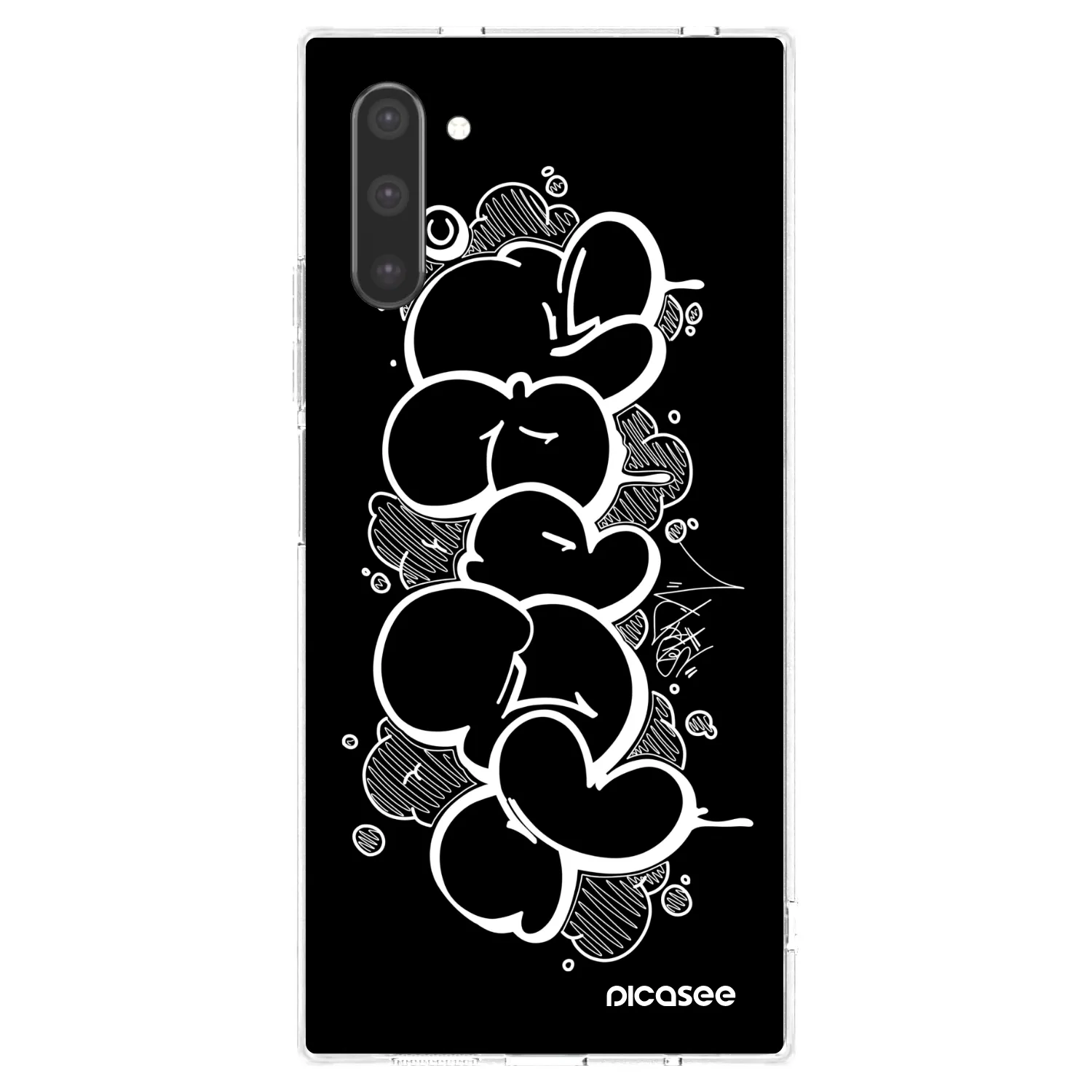 Picasee silikónový prehľadný obal pre Samsung Galaxy Note 10 N970F - Throw UP